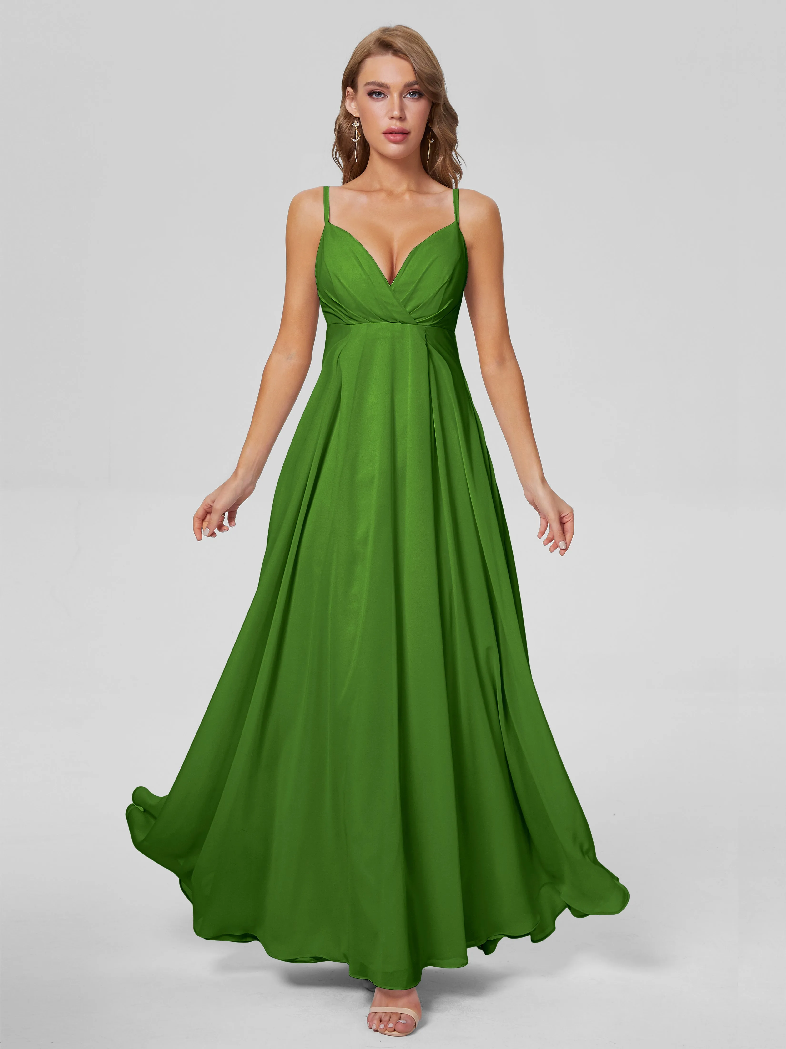 Laila Classic Spaghetti Straps Chiffon Bridesmaid Dresses