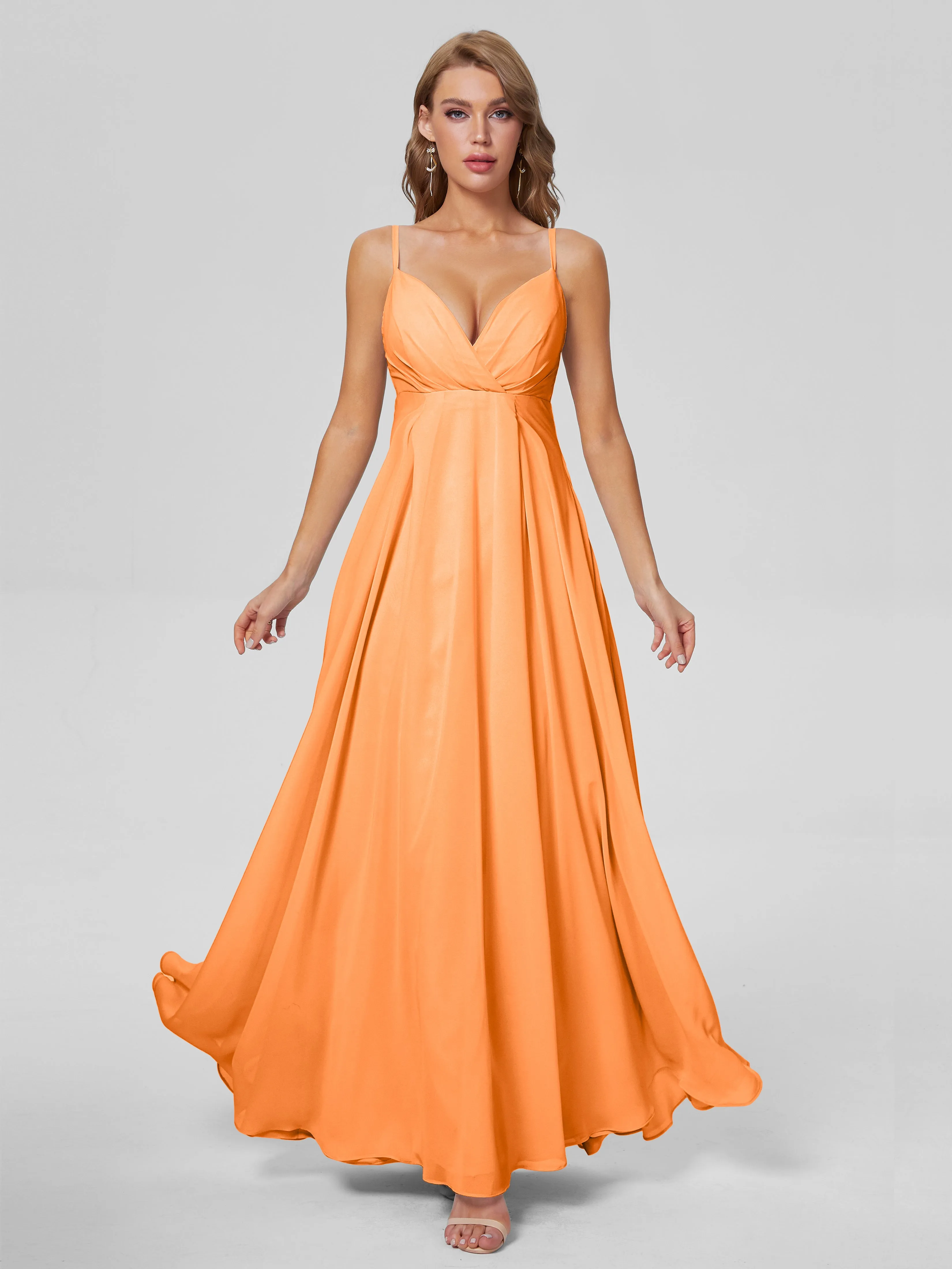 Laila Classic Spaghetti Straps Chiffon Bridesmaid Dresses