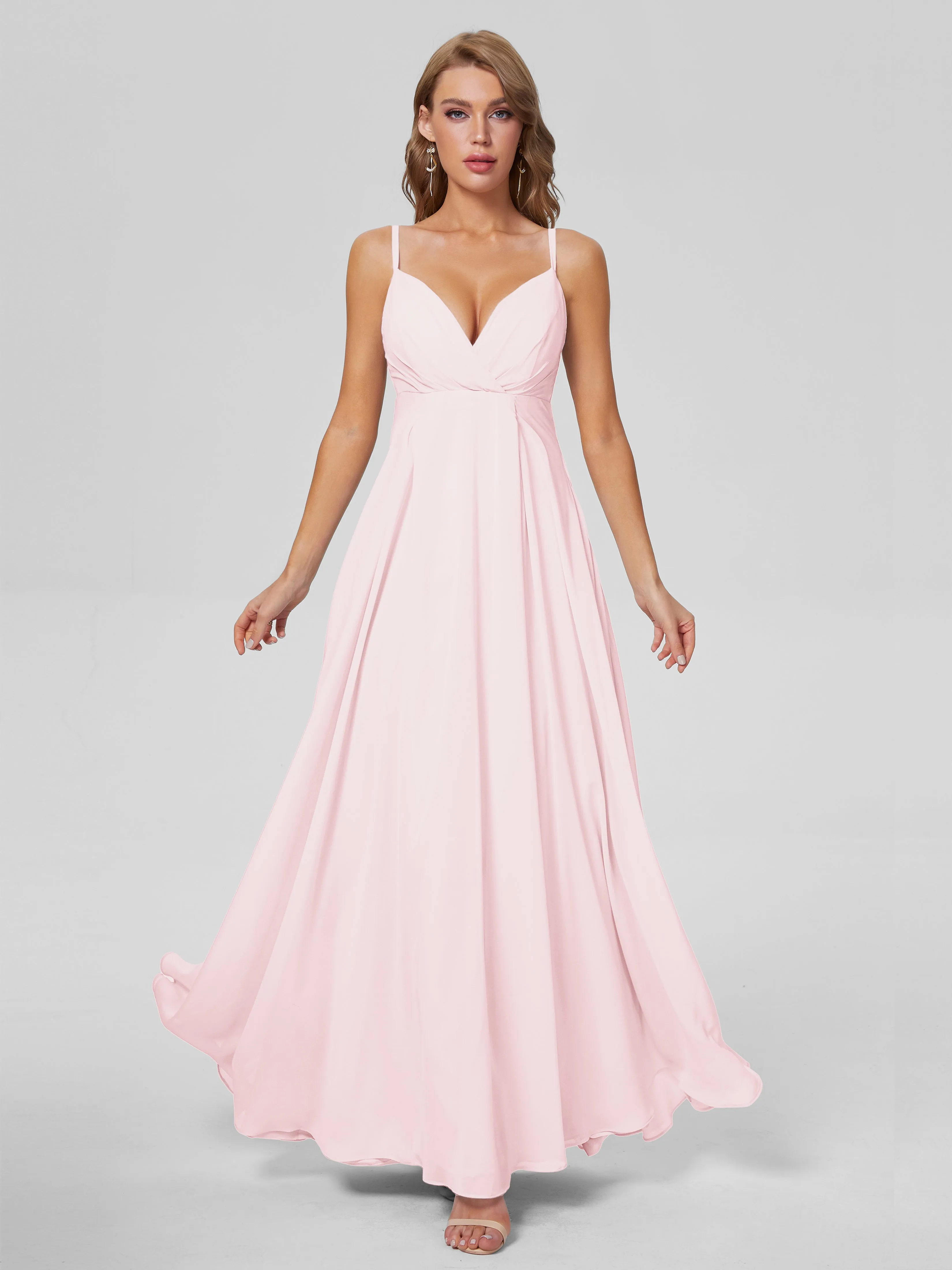 Laila Classic Spaghetti Straps Chiffon Bridesmaid Dresses