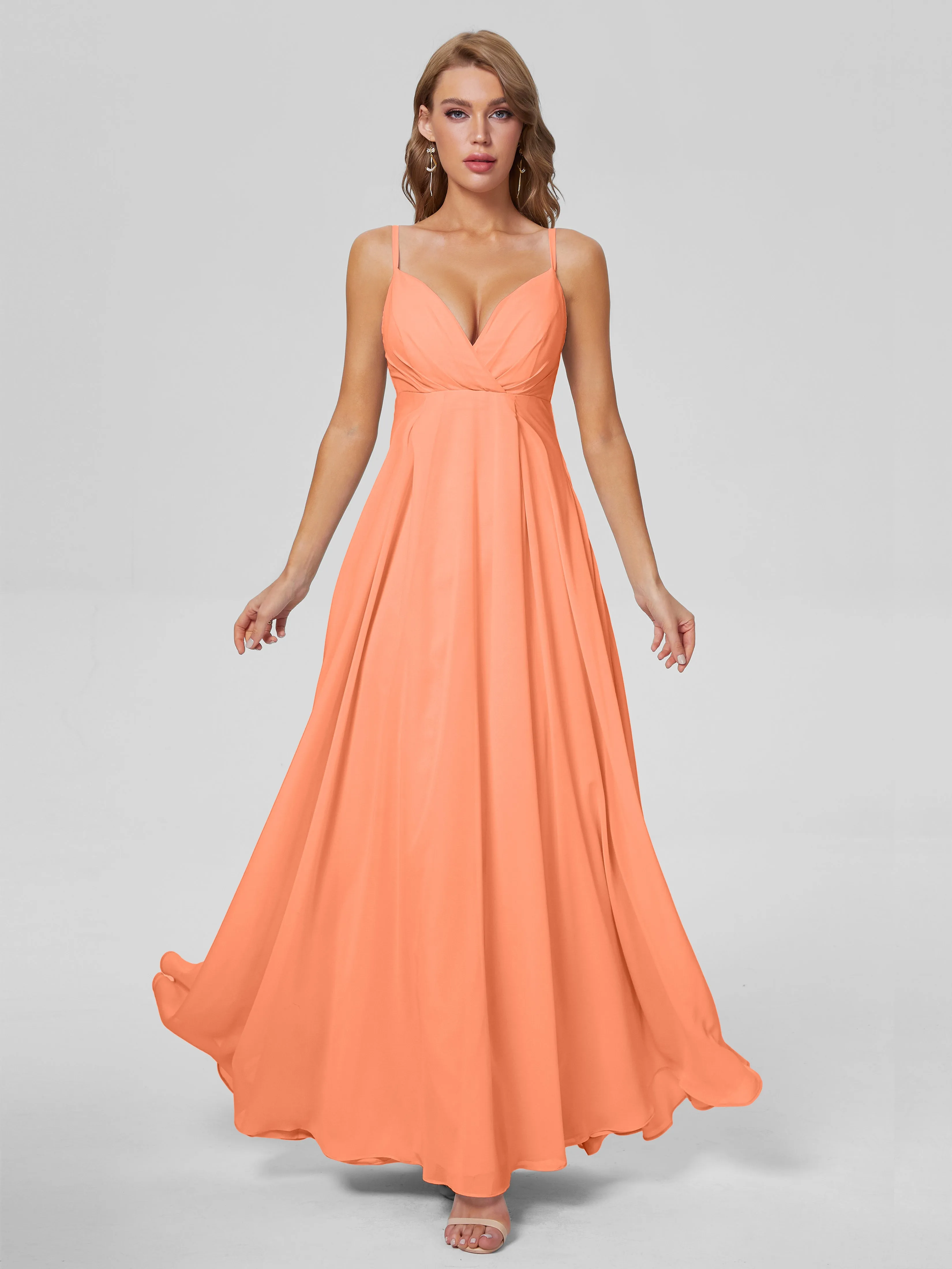 Laila Classic Spaghetti Straps Chiffon Bridesmaid Dresses