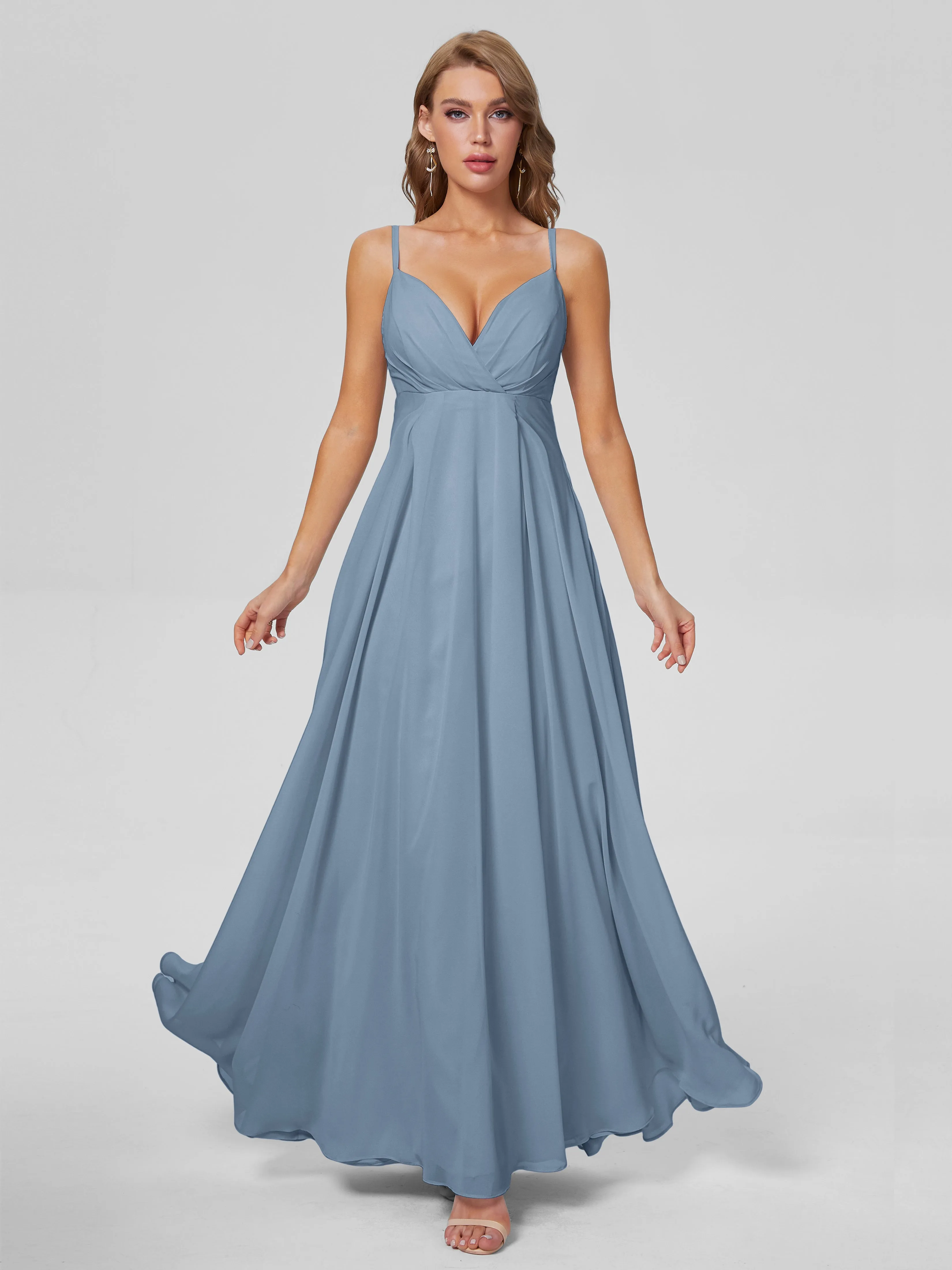 Laila Classic Spaghetti Straps Chiffon Bridesmaid Dresses