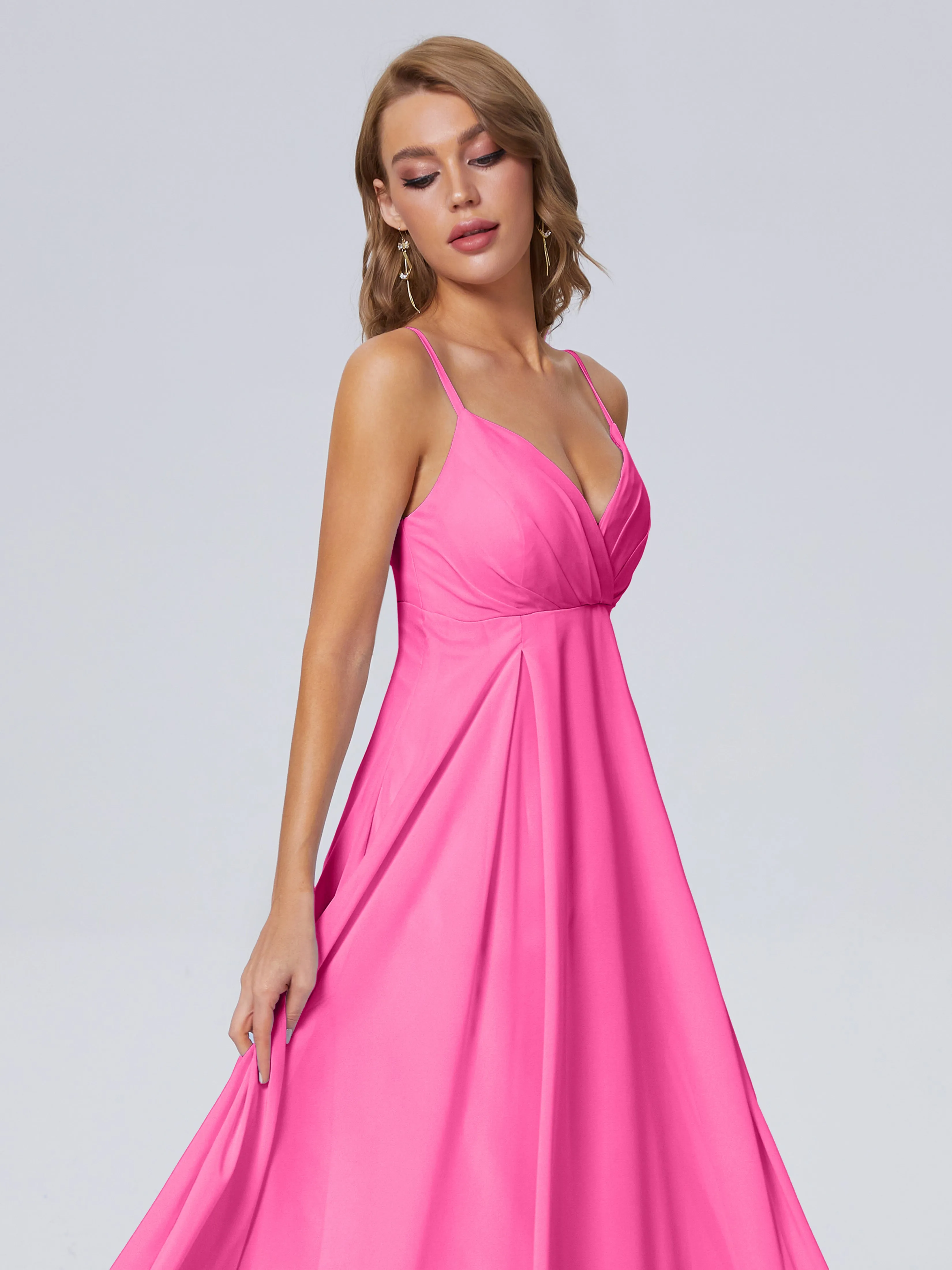 Laila Classic Spaghetti Straps Chiffon Bridesmaid Dresses