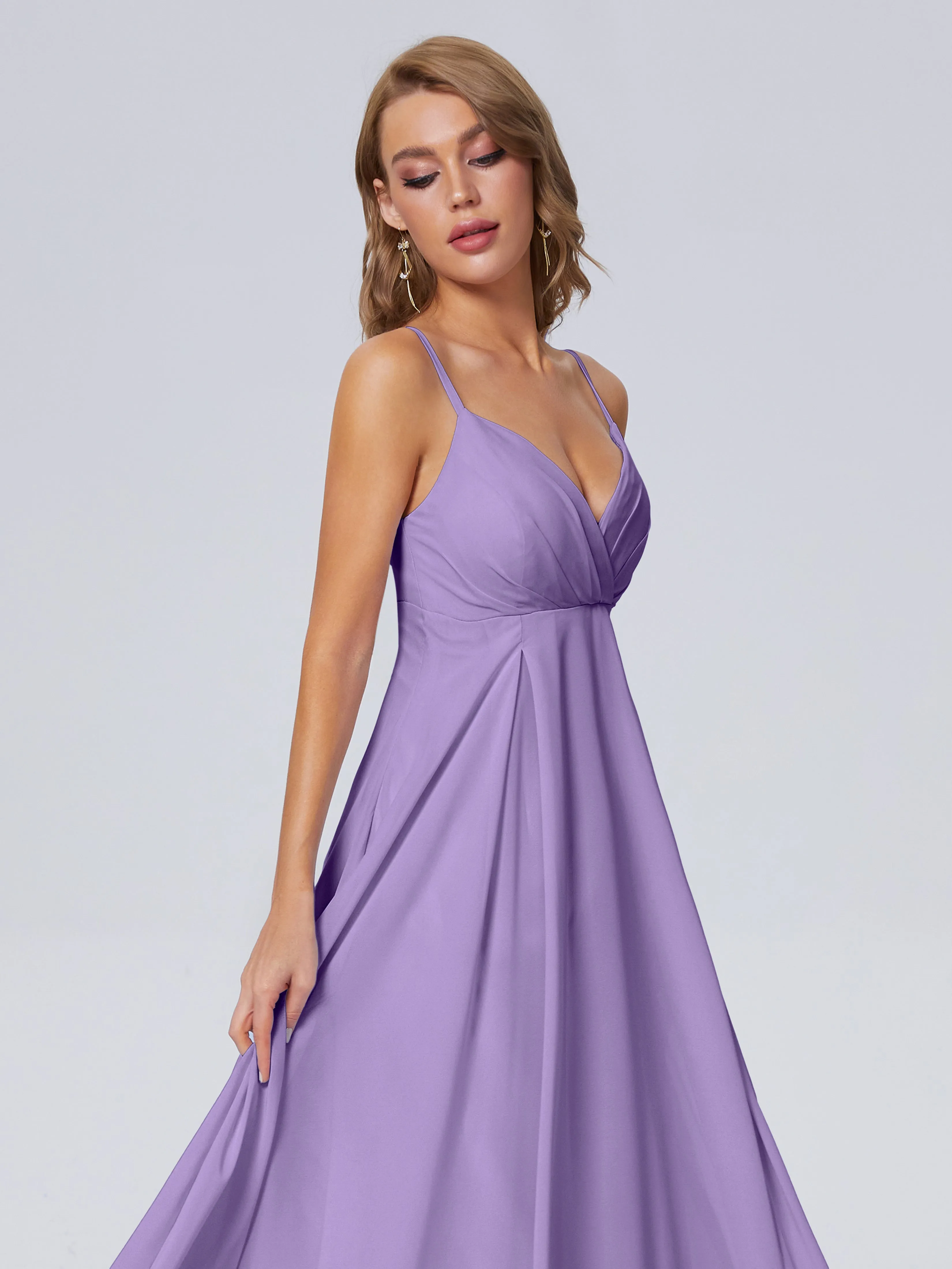 Laila Classic Spaghetti Straps Chiffon Bridesmaid Dresses