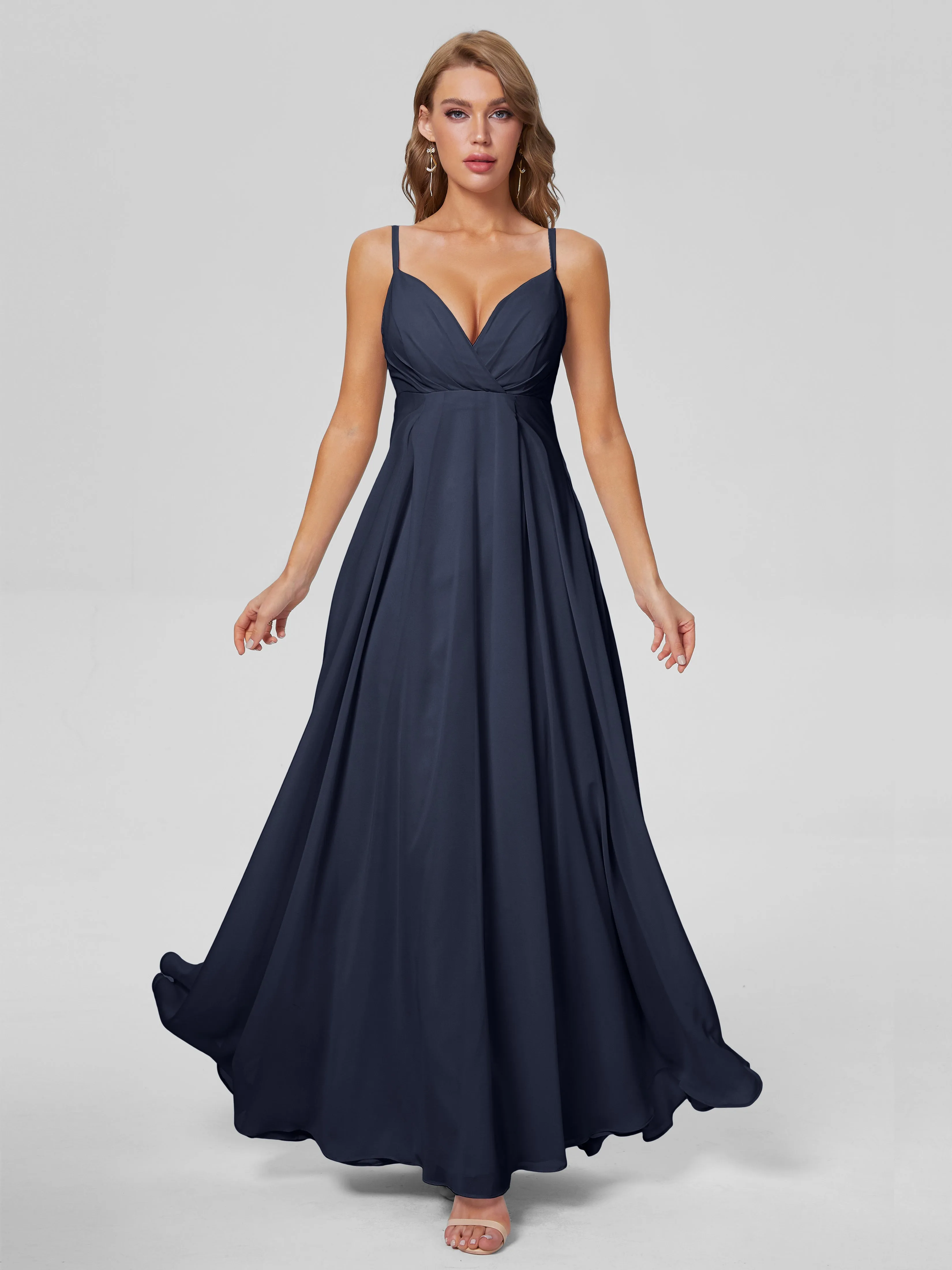 Laila Classic Spaghetti Straps Chiffon Bridesmaid Dresses