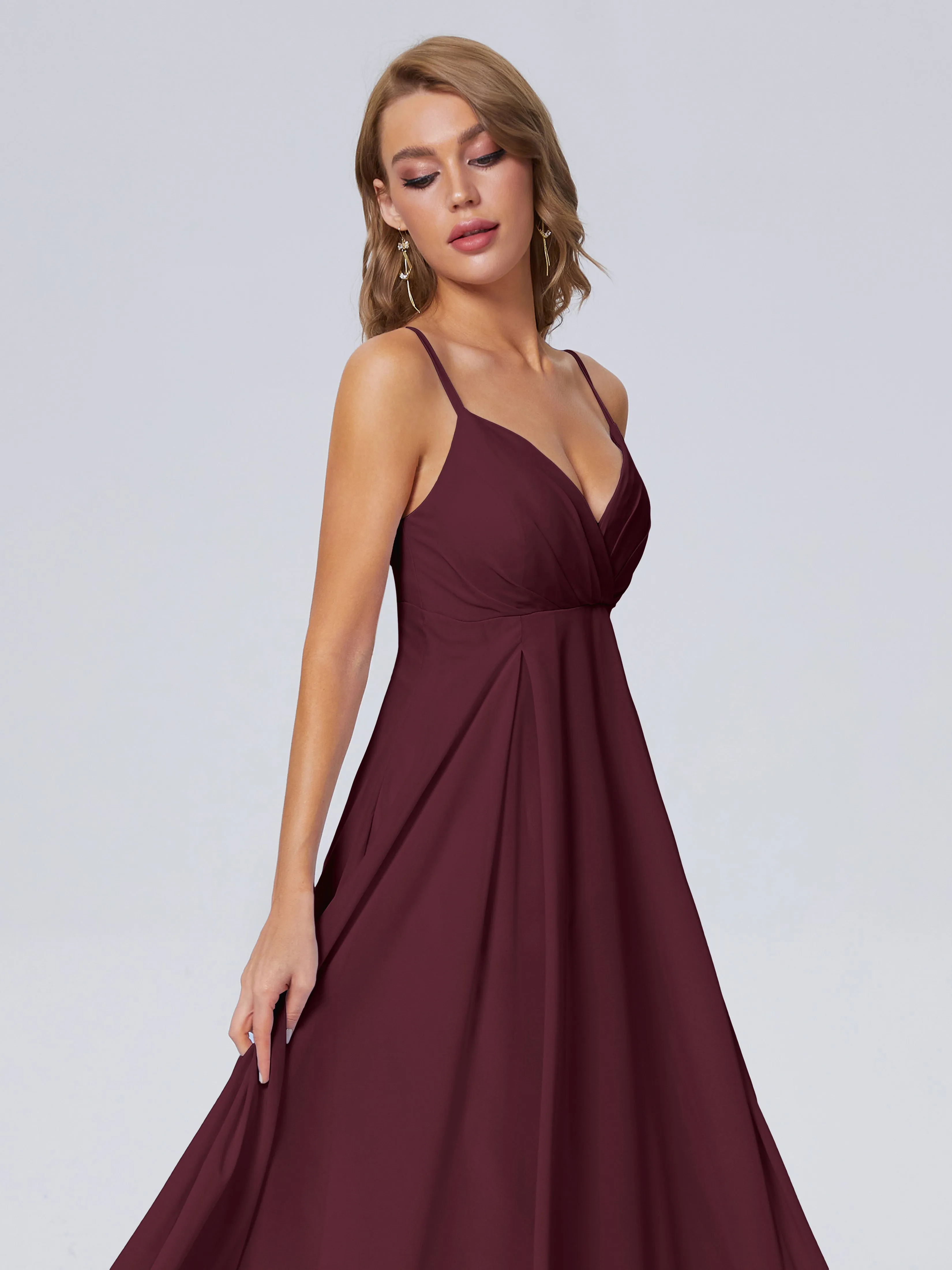 Laila Classic Spaghetti Straps Chiffon Bridesmaid Dresses