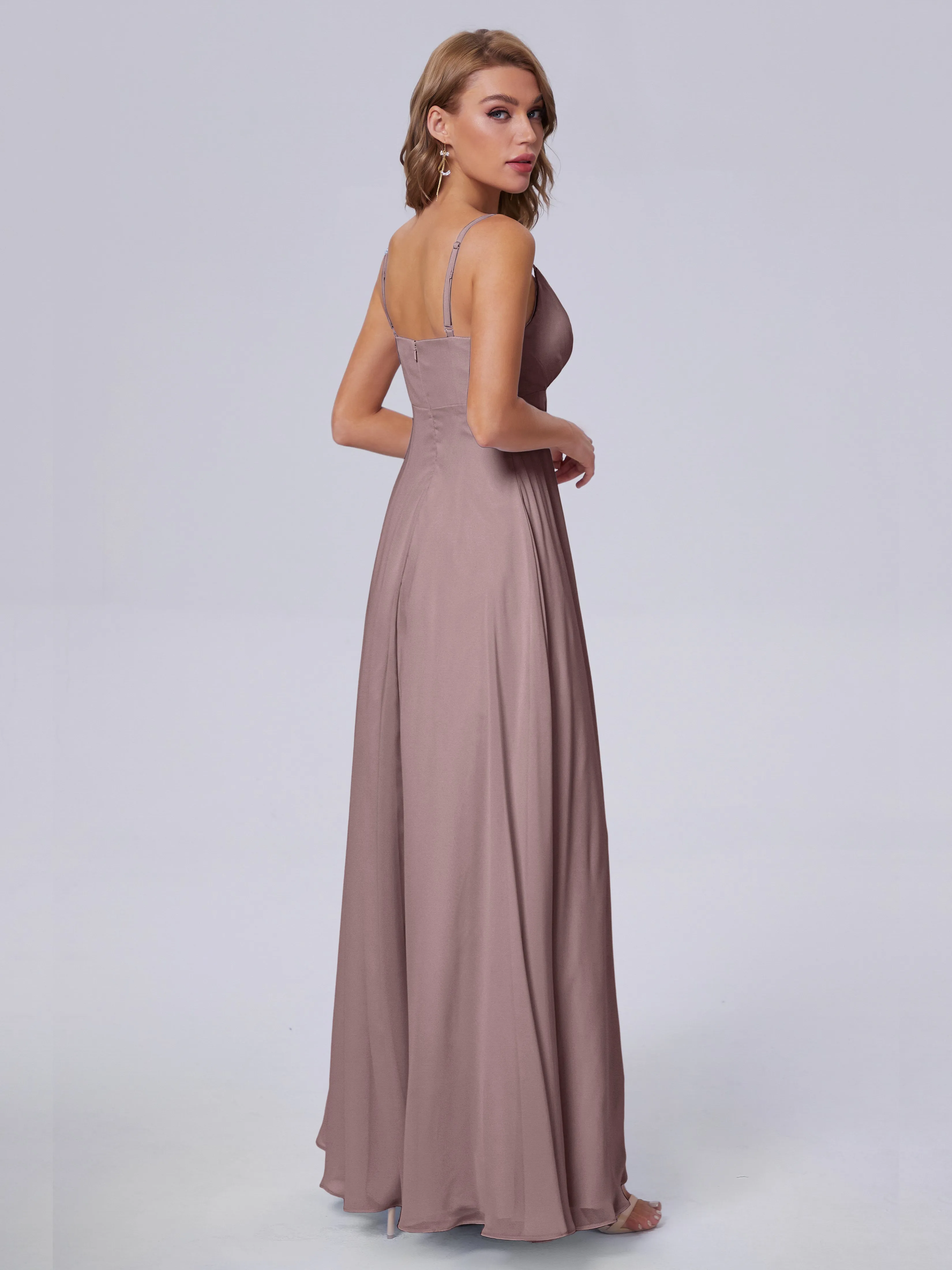 Laila Classic Spaghetti Straps Chiffon Bridesmaid Dresses