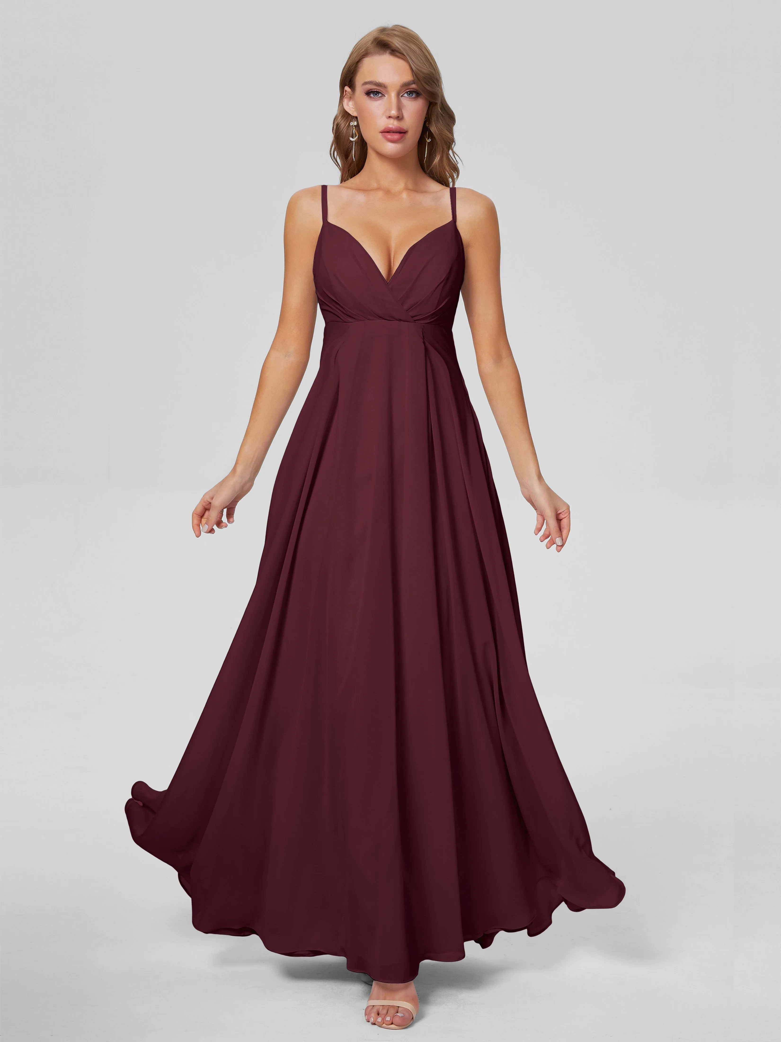 Laila Classic Spaghetti Straps Chiffon Bridesmaid Dresses