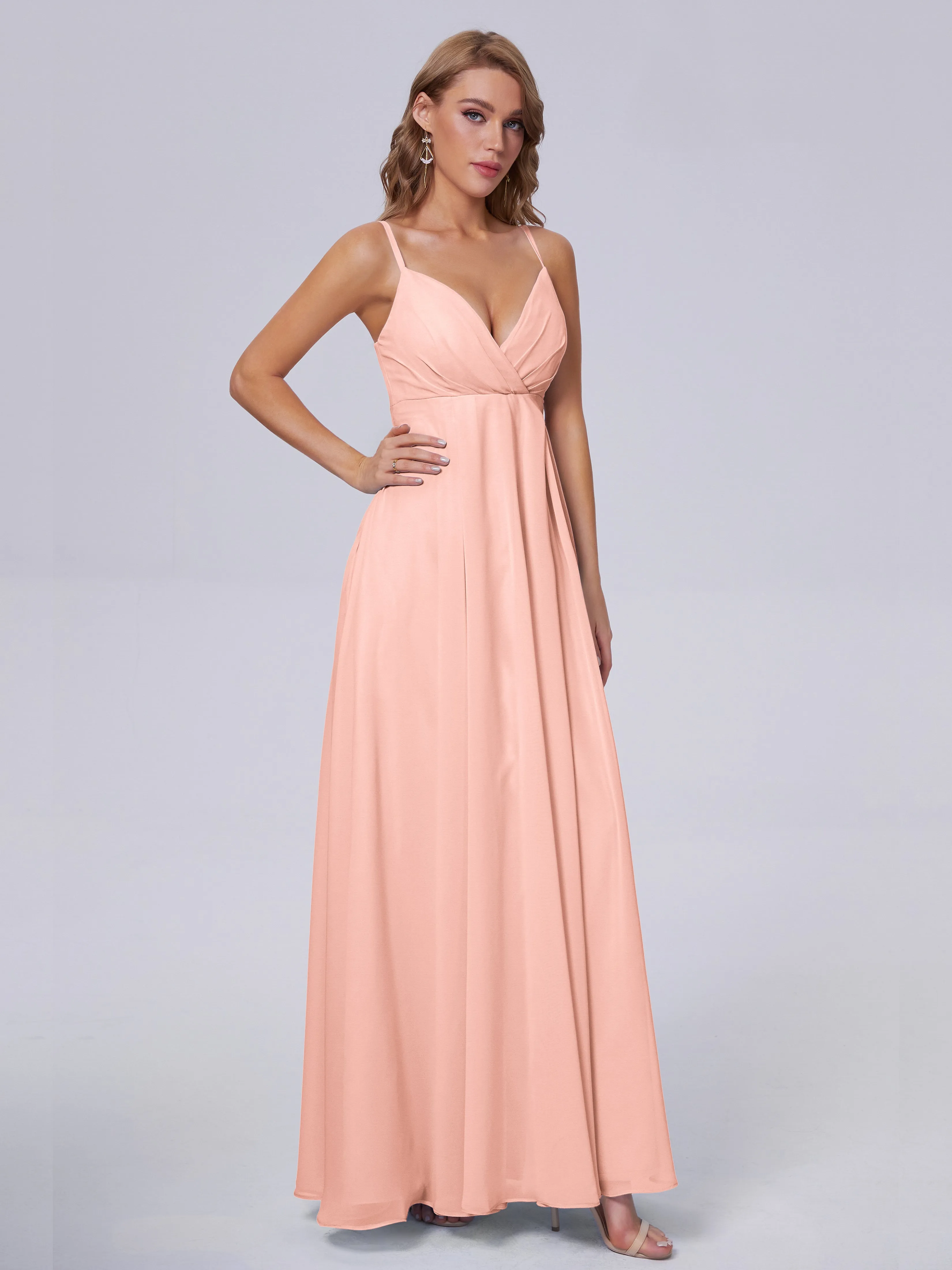 Laila Classic Spaghetti Straps Chiffon Bridesmaid Dresses