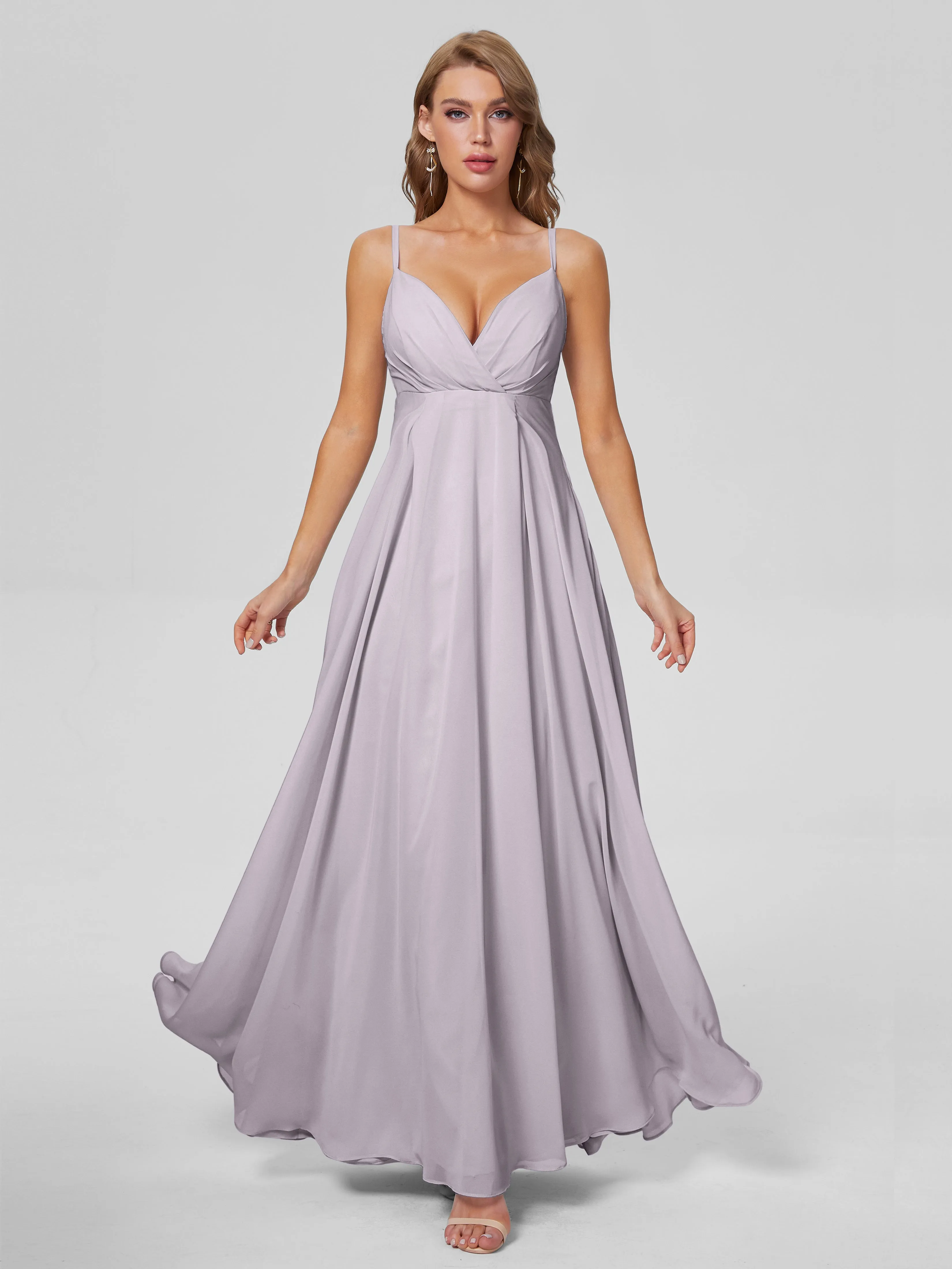 Laila Classic Spaghetti Straps Chiffon Bridesmaid Dresses