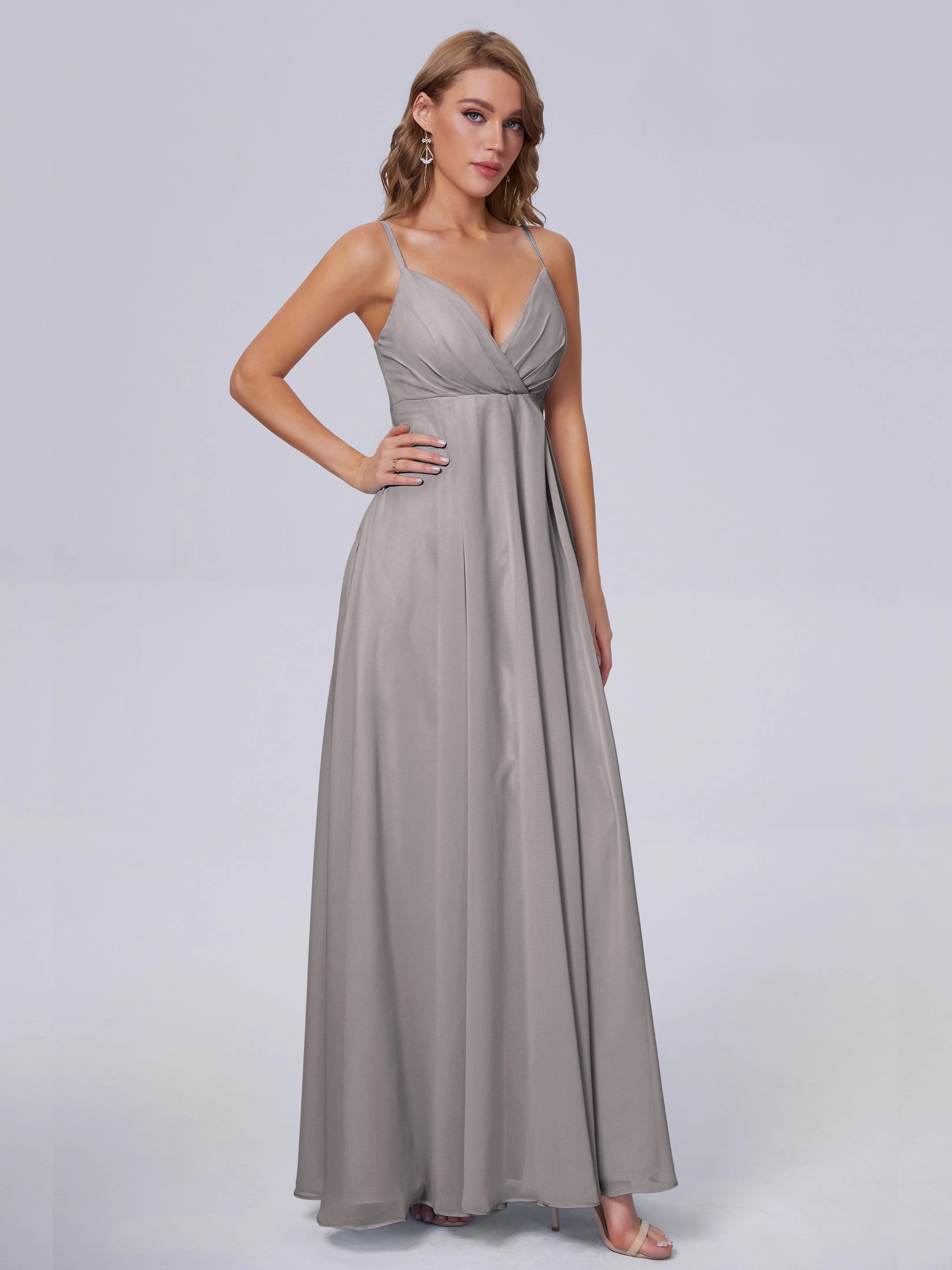 Laila Classic Spaghetti Straps Chiffon Bridesmaid Dresses