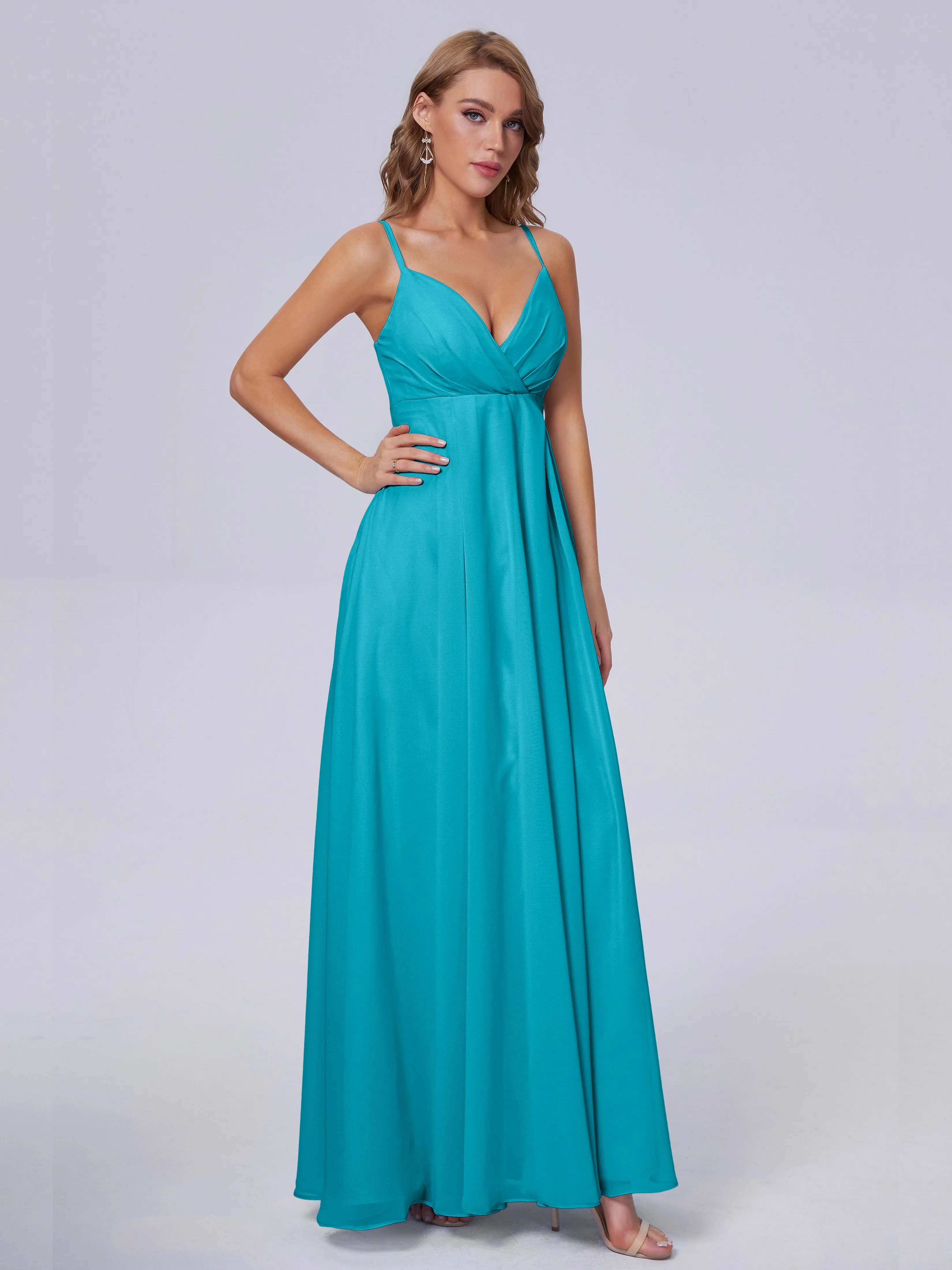 Laila Classic Spaghetti Straps Chiffon Bridesmaid Dresses