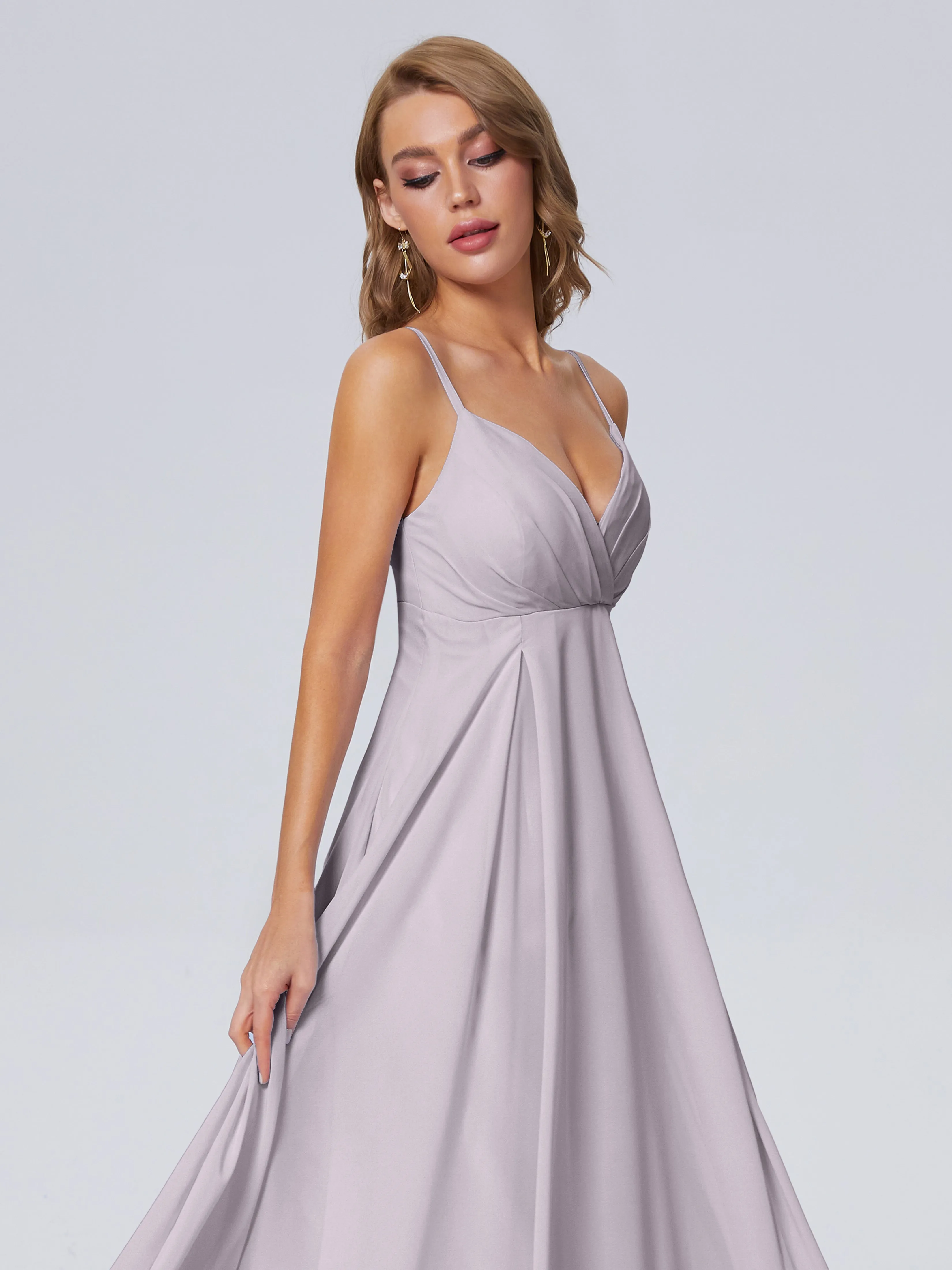 Laila Classic Spaghetti Straps Chiffon Bridesmaid Dresses