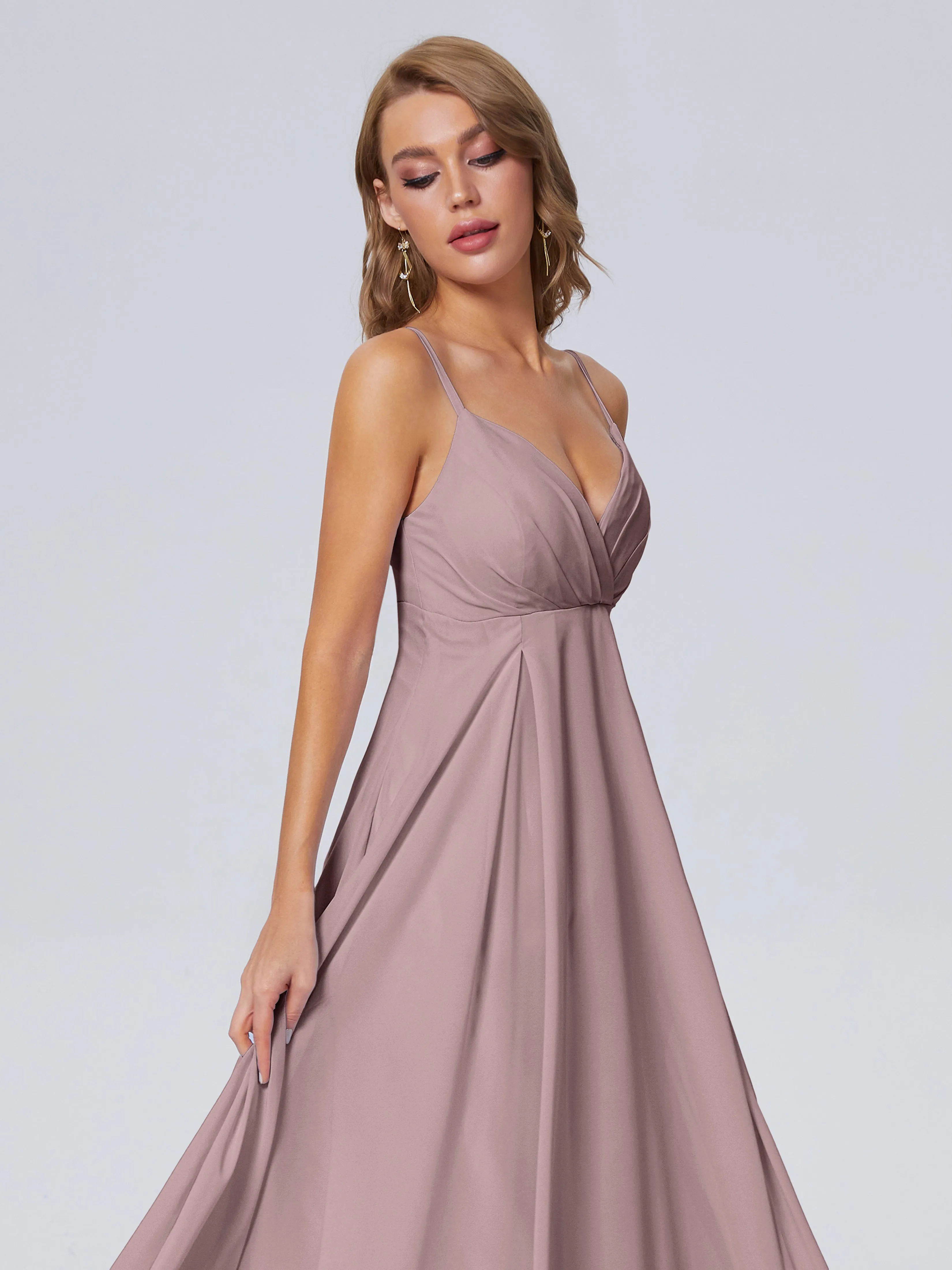 Laila Classic Spaghetti Straps Chiffon Bridesmaid Dresses