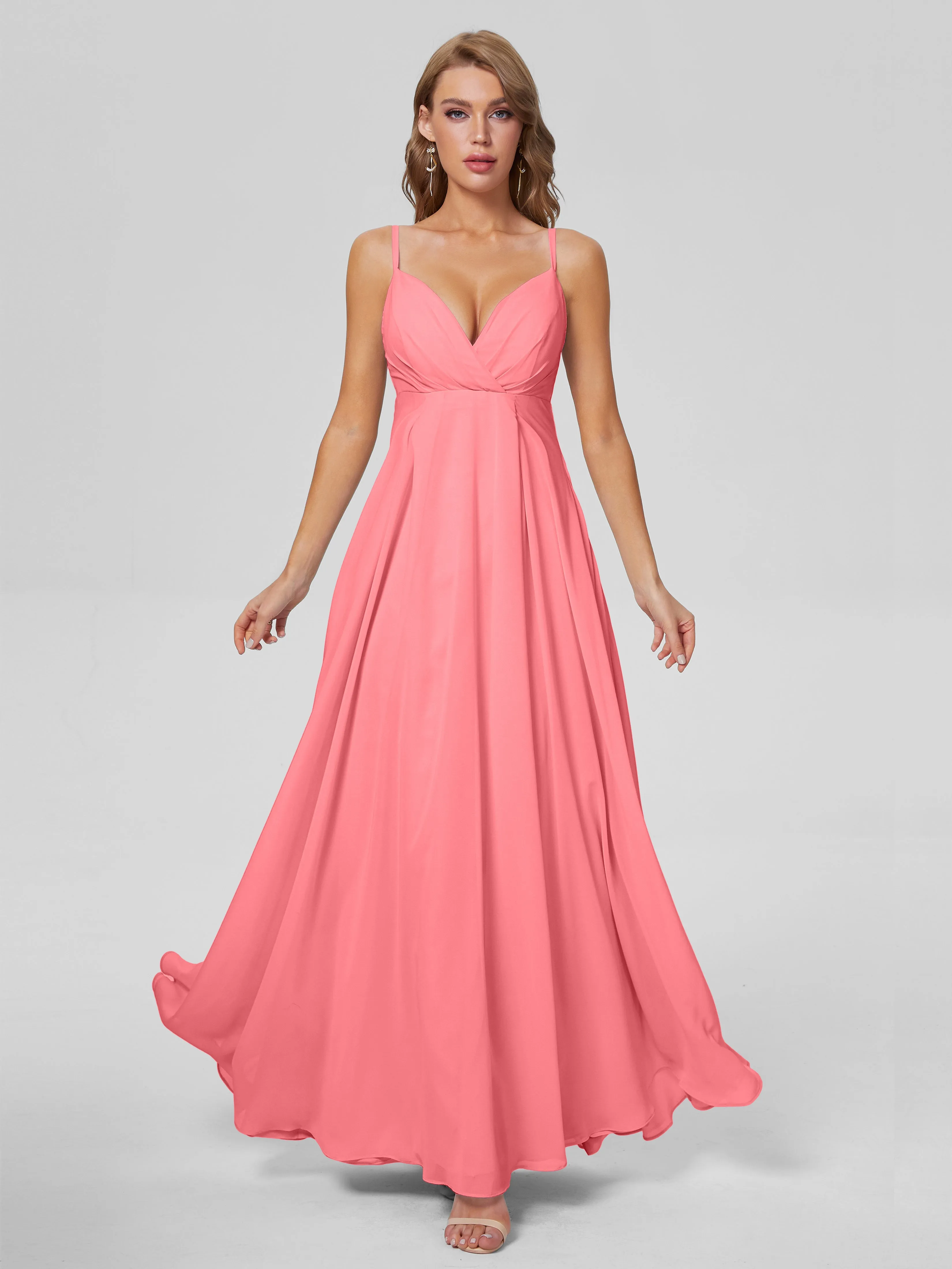 Laila Classic Spaghetti Straps Chiffon Bridesmaid Dresses