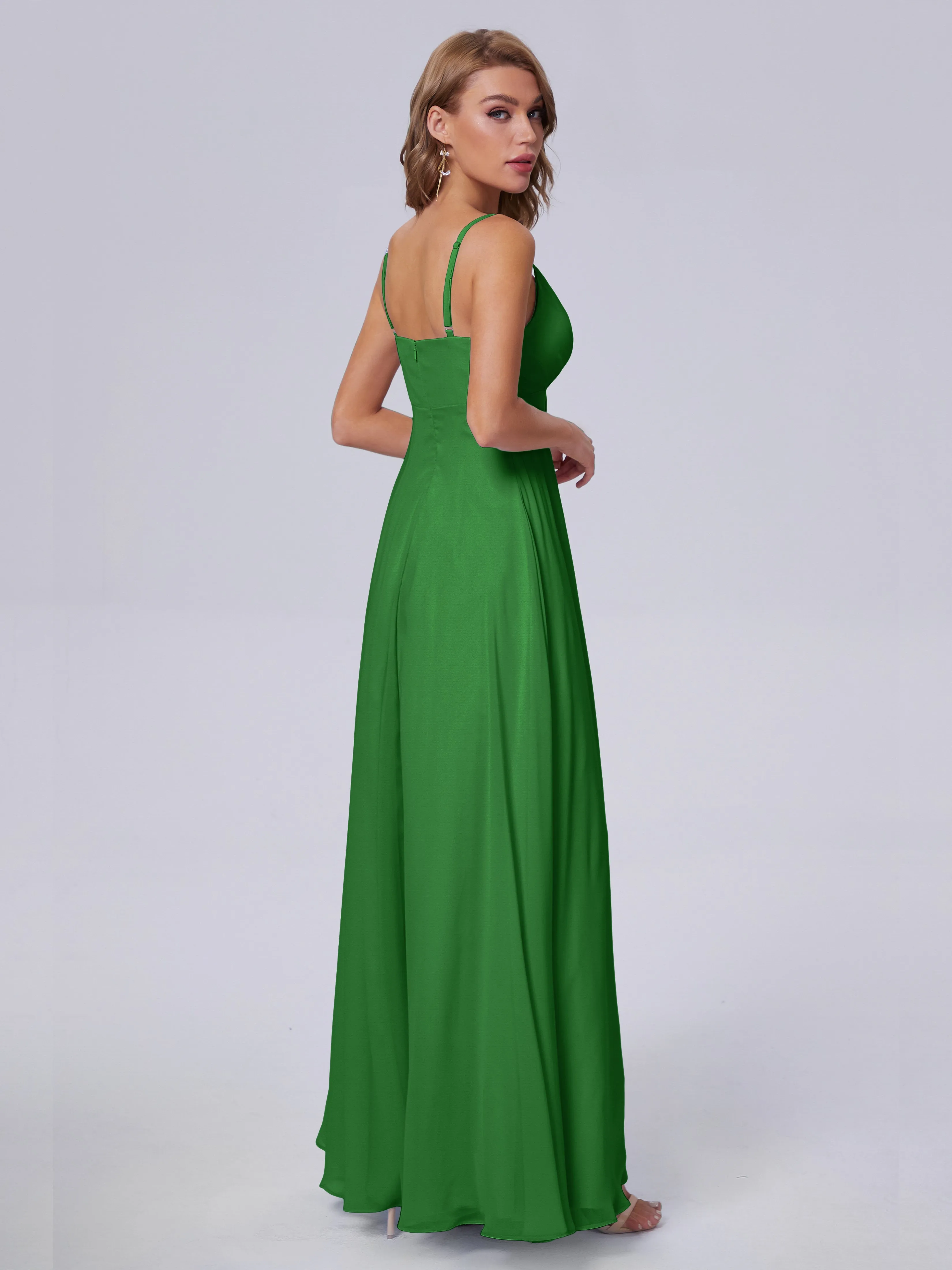 Laila Classic Spaghetti Straps Chiffon Bridesmaid Dresses