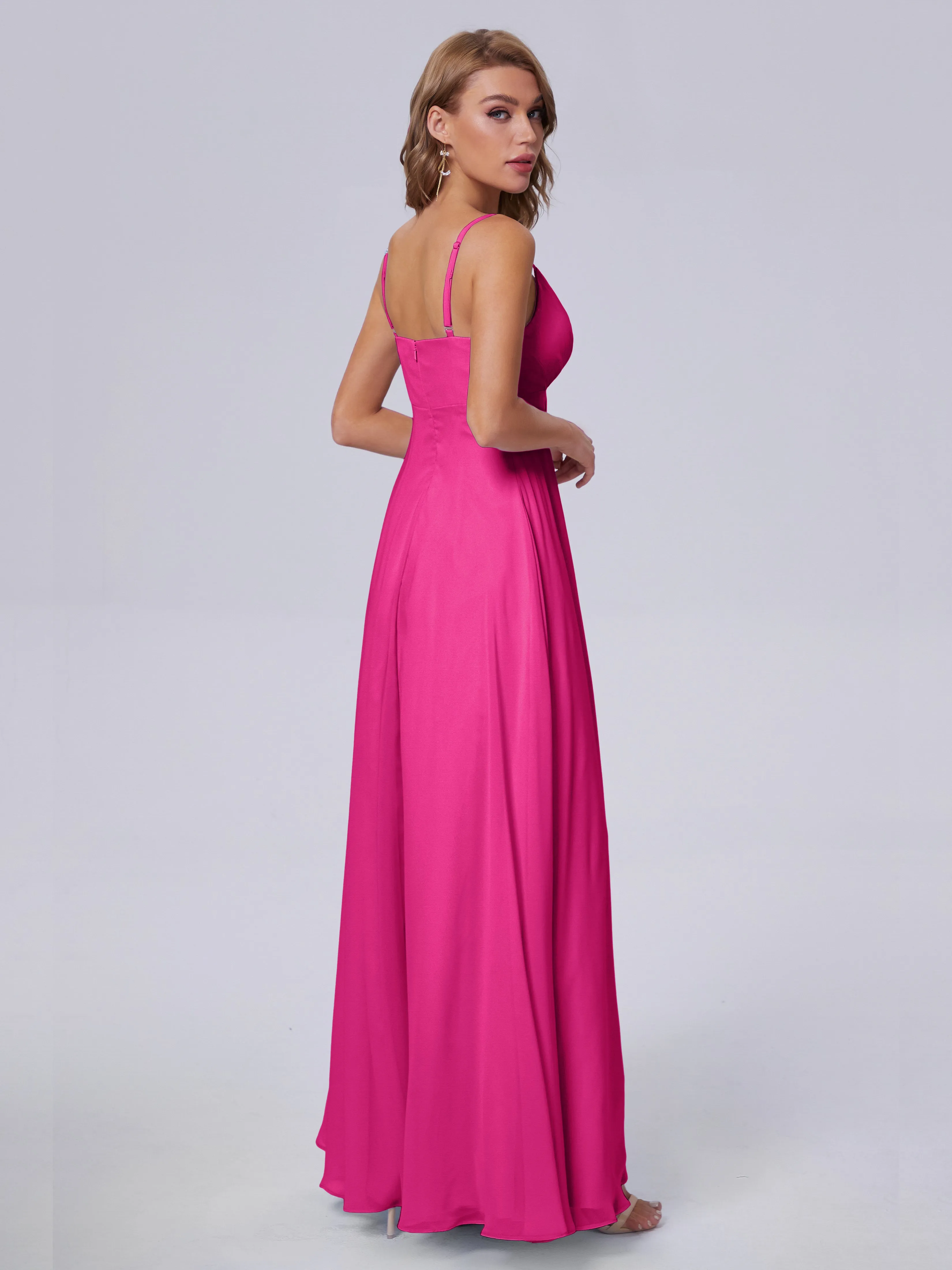 Laila Classic Spaghetti Straps Chiffon Bridesmaid Dresses