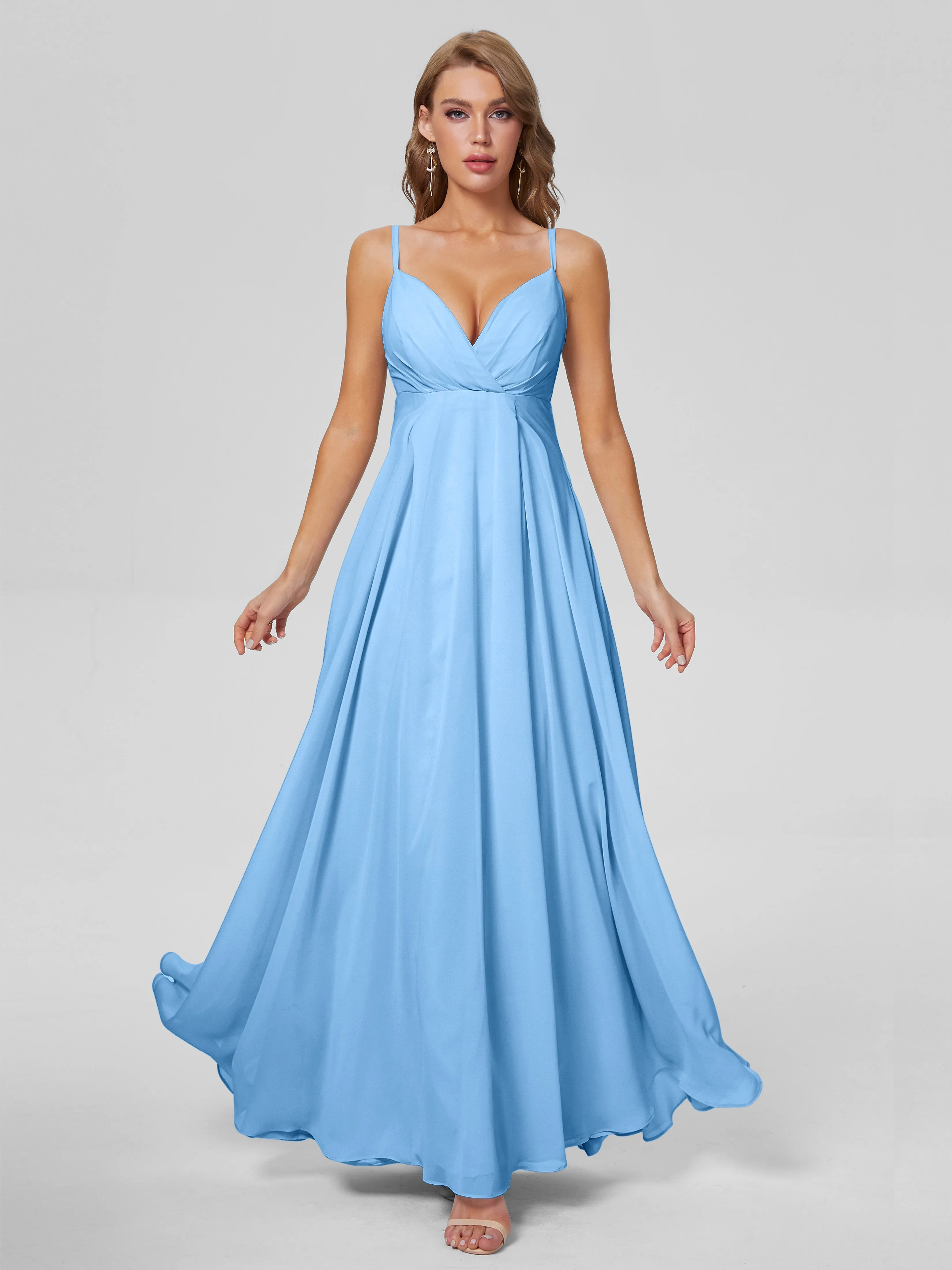 Laila Classic Spaghetti Straps Chiffon Bridesmaid Dresses