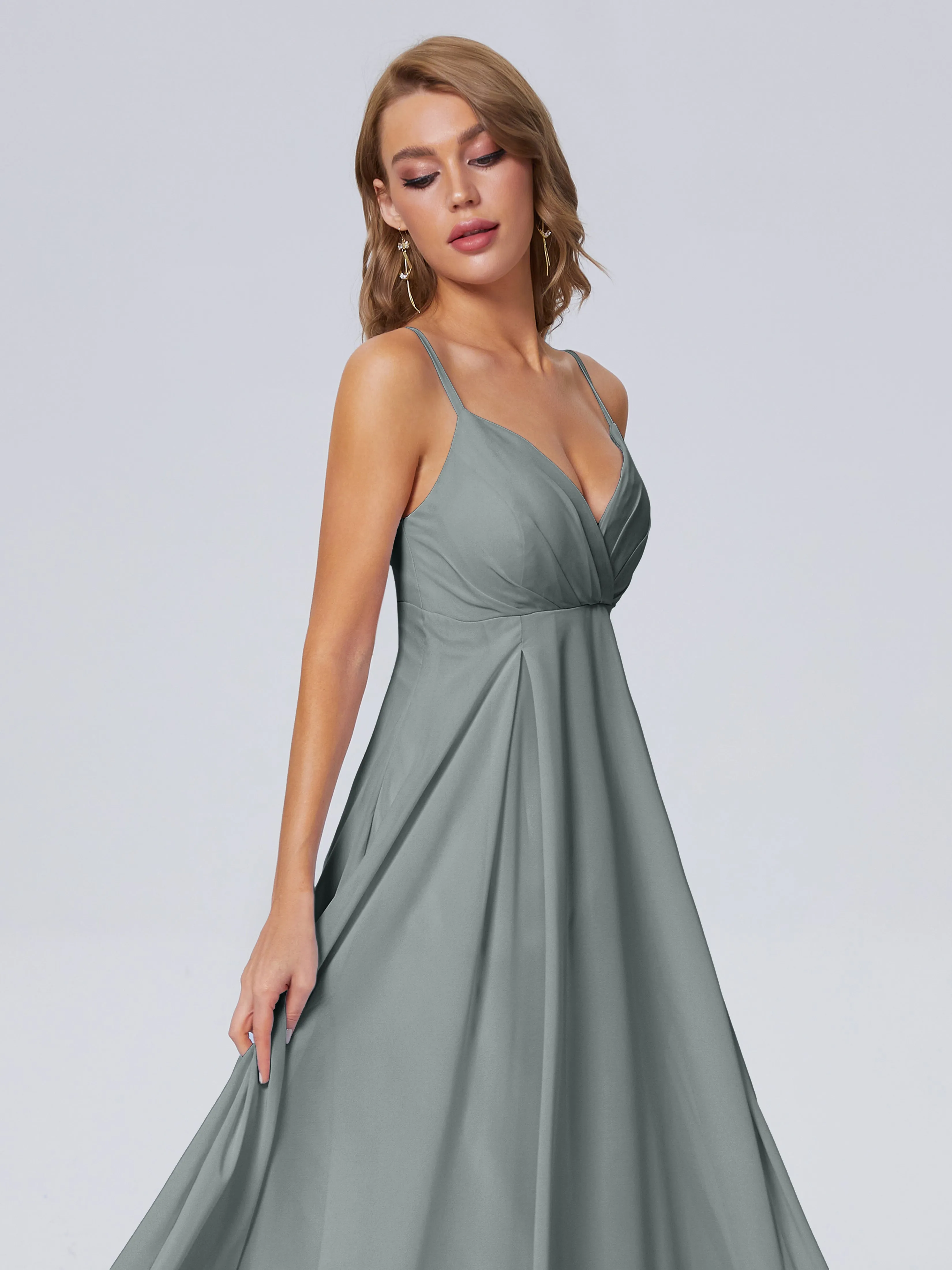 Laila Classic Spaghetti Straps Chiffon Bridesmaid Dresses