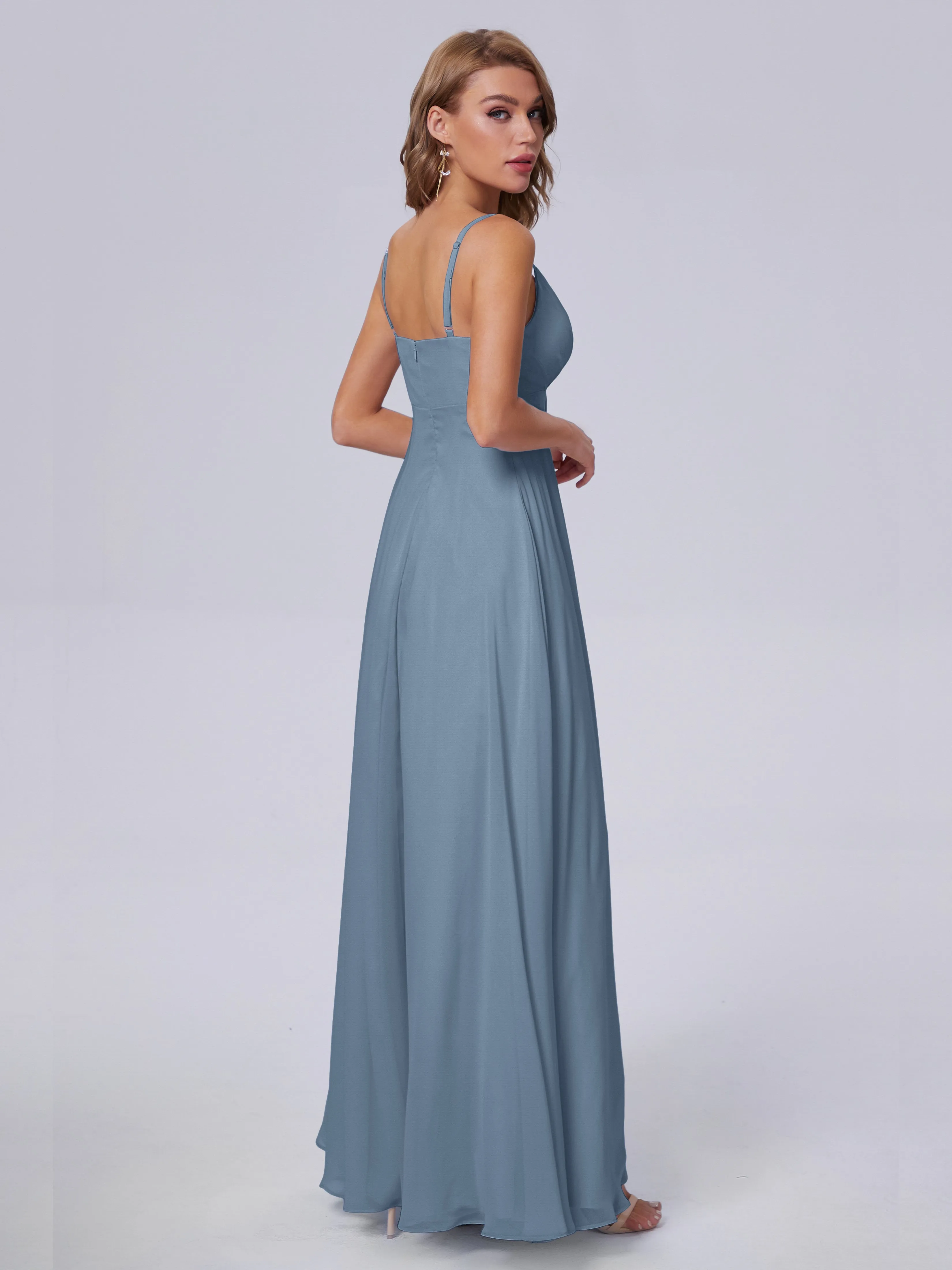 Laila Classic Spaghetti Straps Chiffon Bridesmaid Dresses