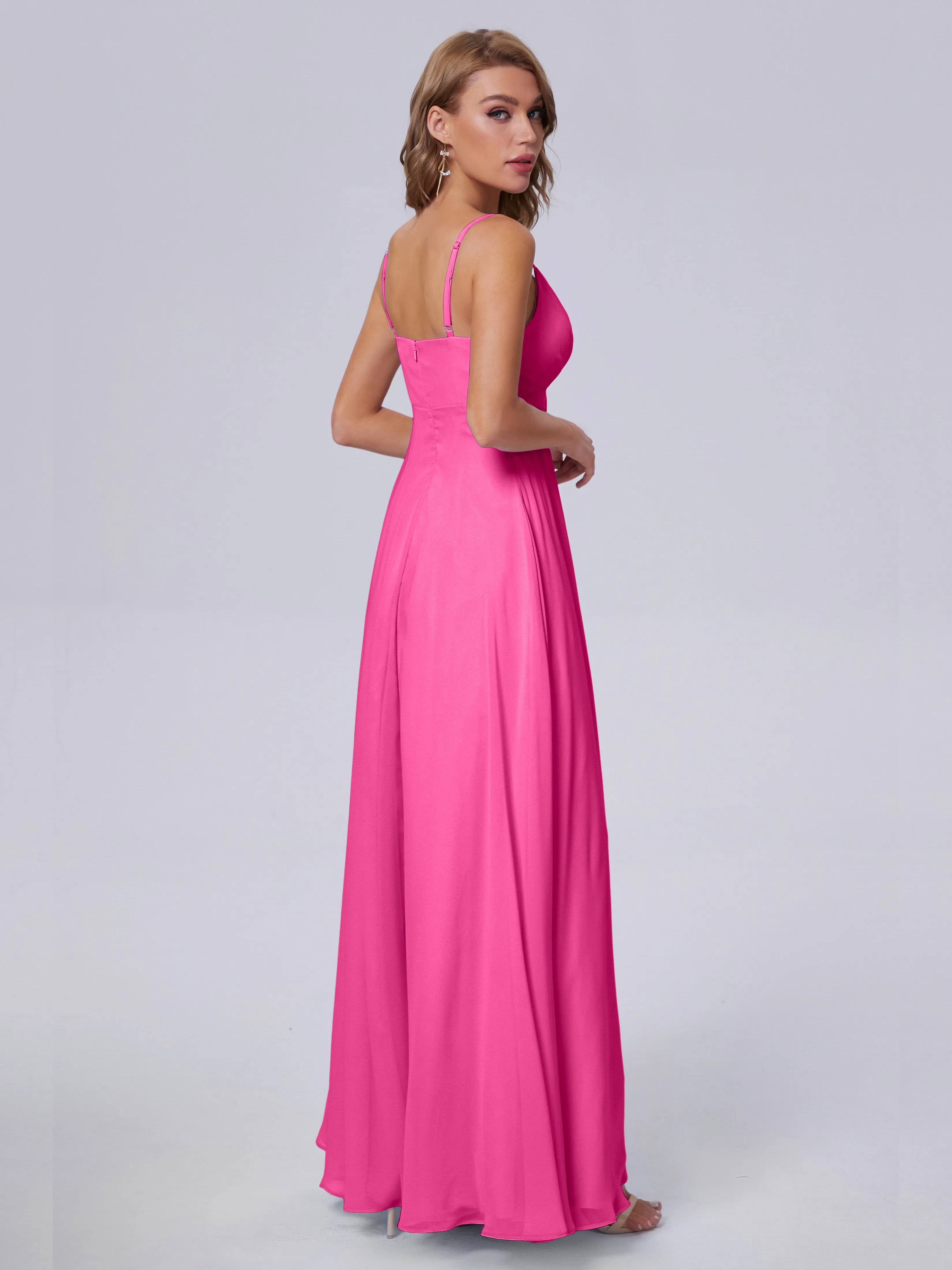 Laila Classic Spaghetti Straps Chiffon Bridesmaid Dresses