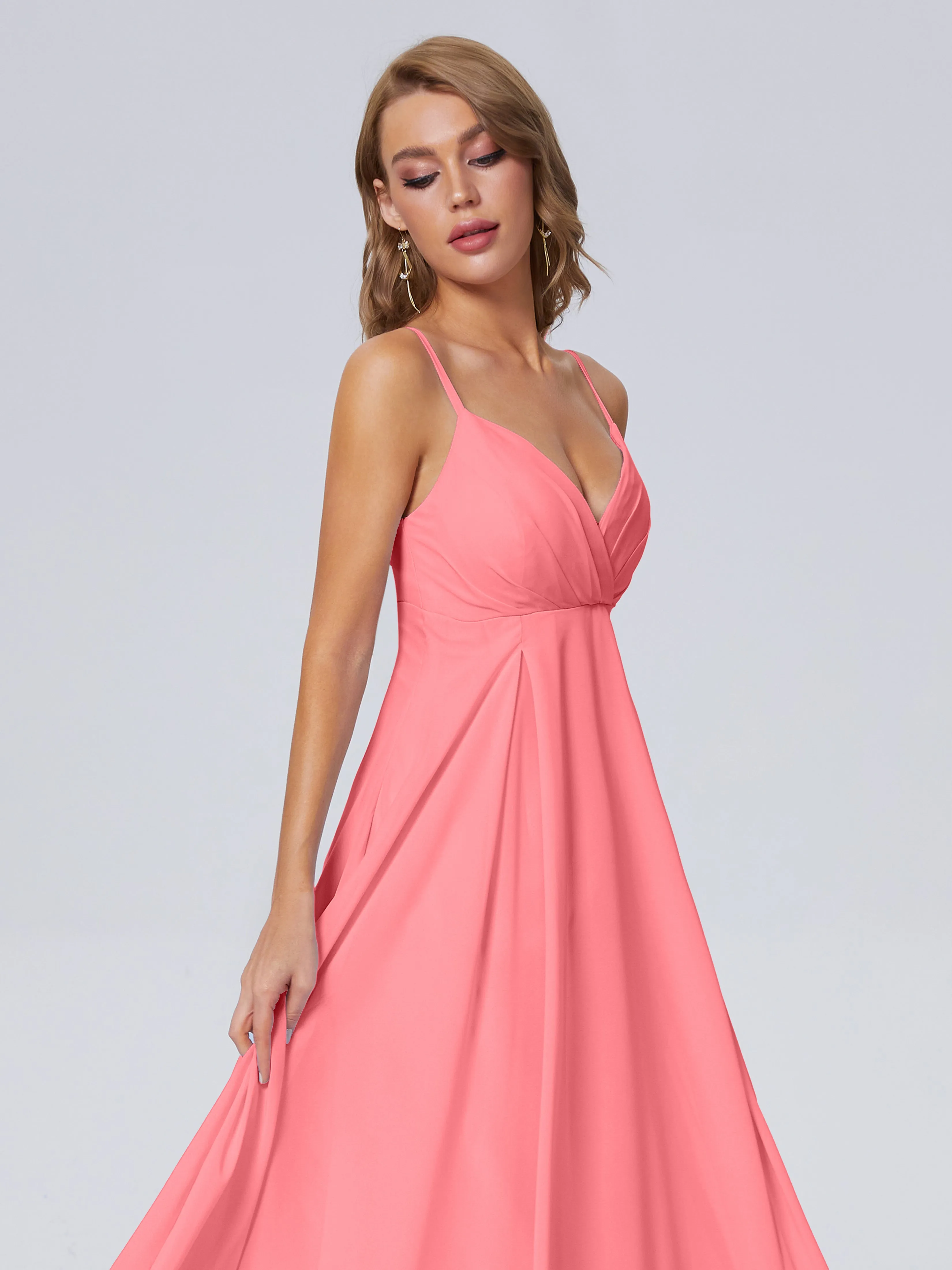 Laila Classic Spaghetti Straps Chiffon Bridesmaid Dresses