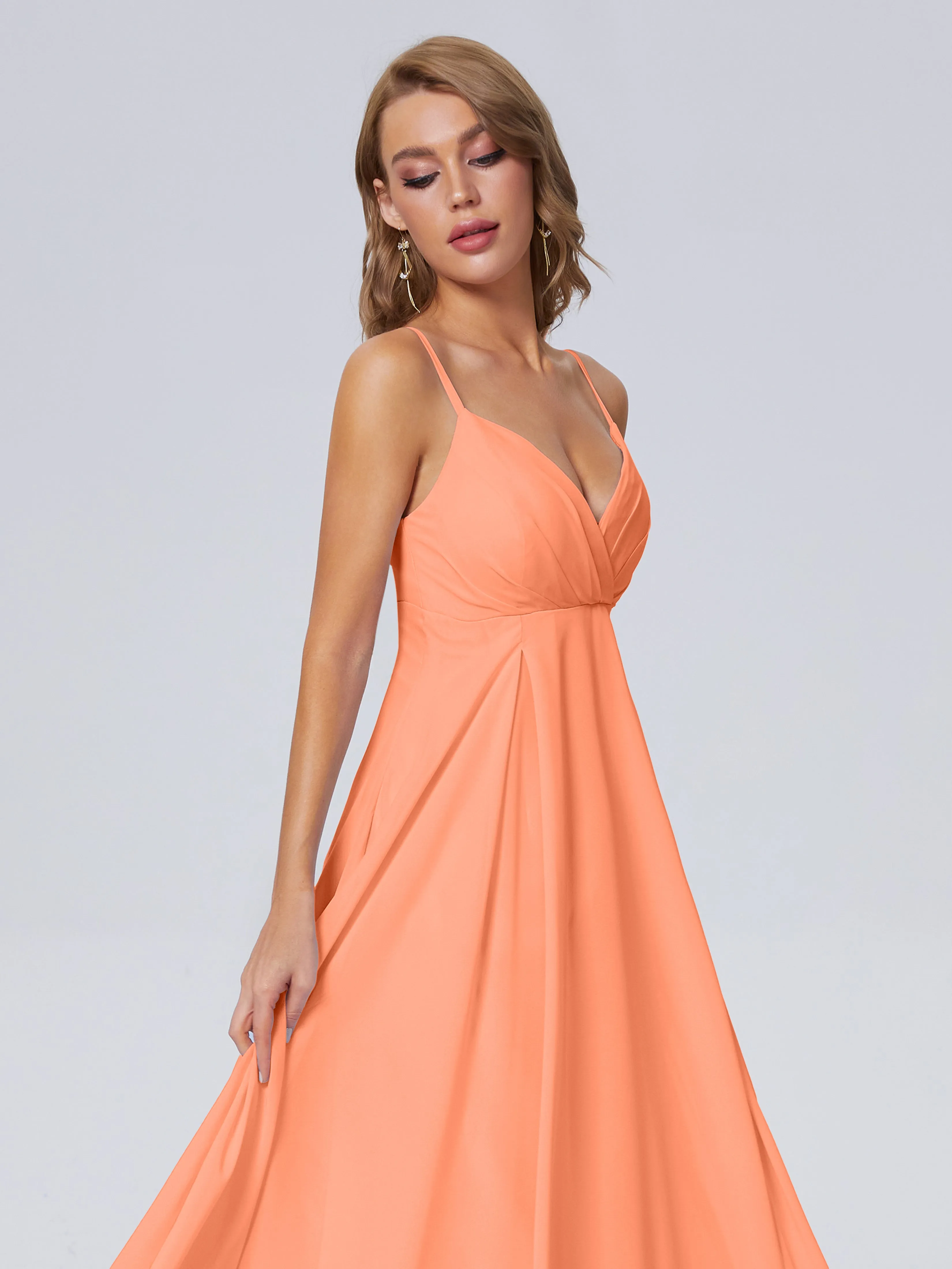 Laila Classic Spaghetti Straps Chiffon Bridesmaid Dresses