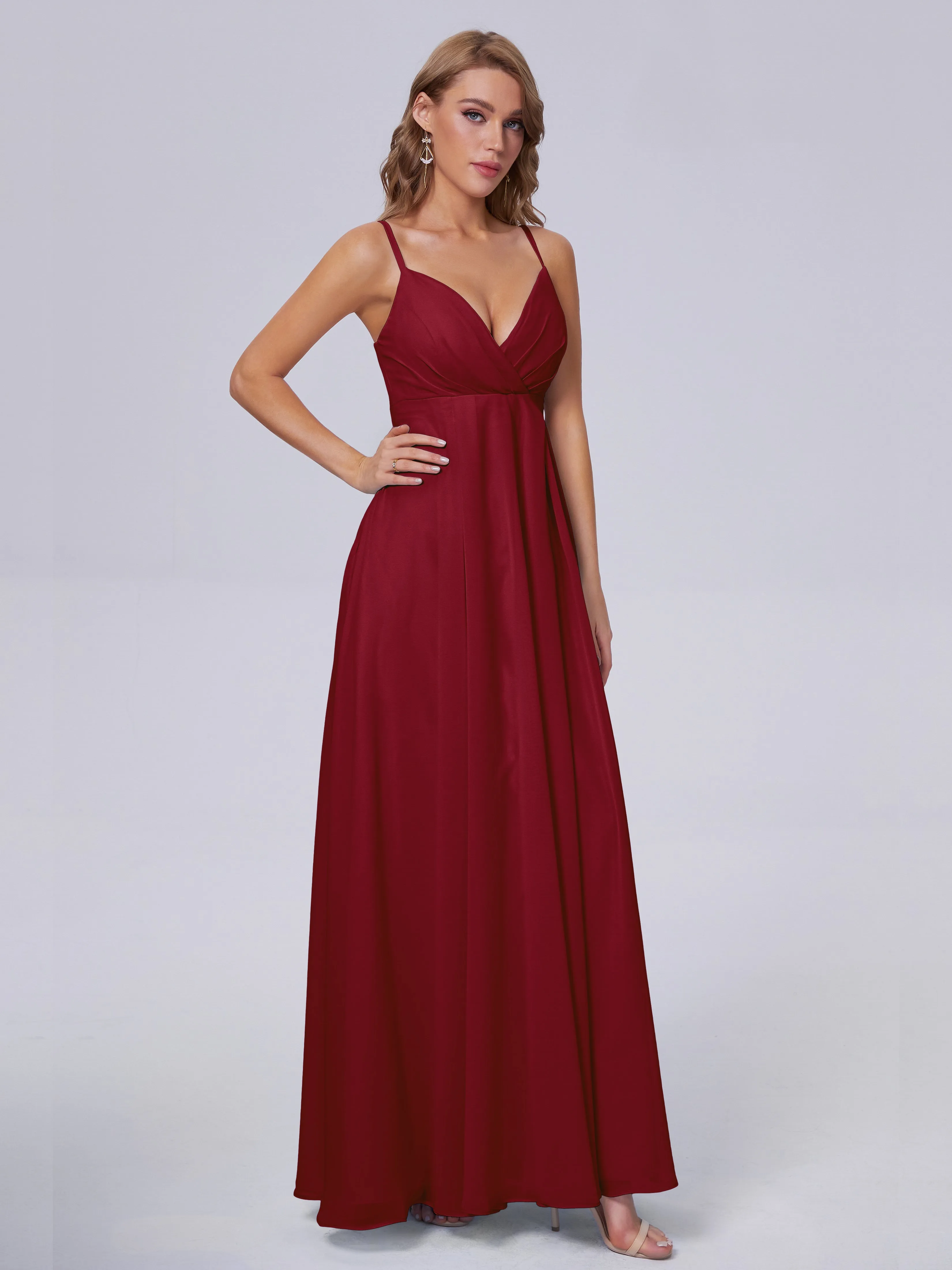 Laila Classic Spaghetti Straps Chiffon Bridesmaid Dresses