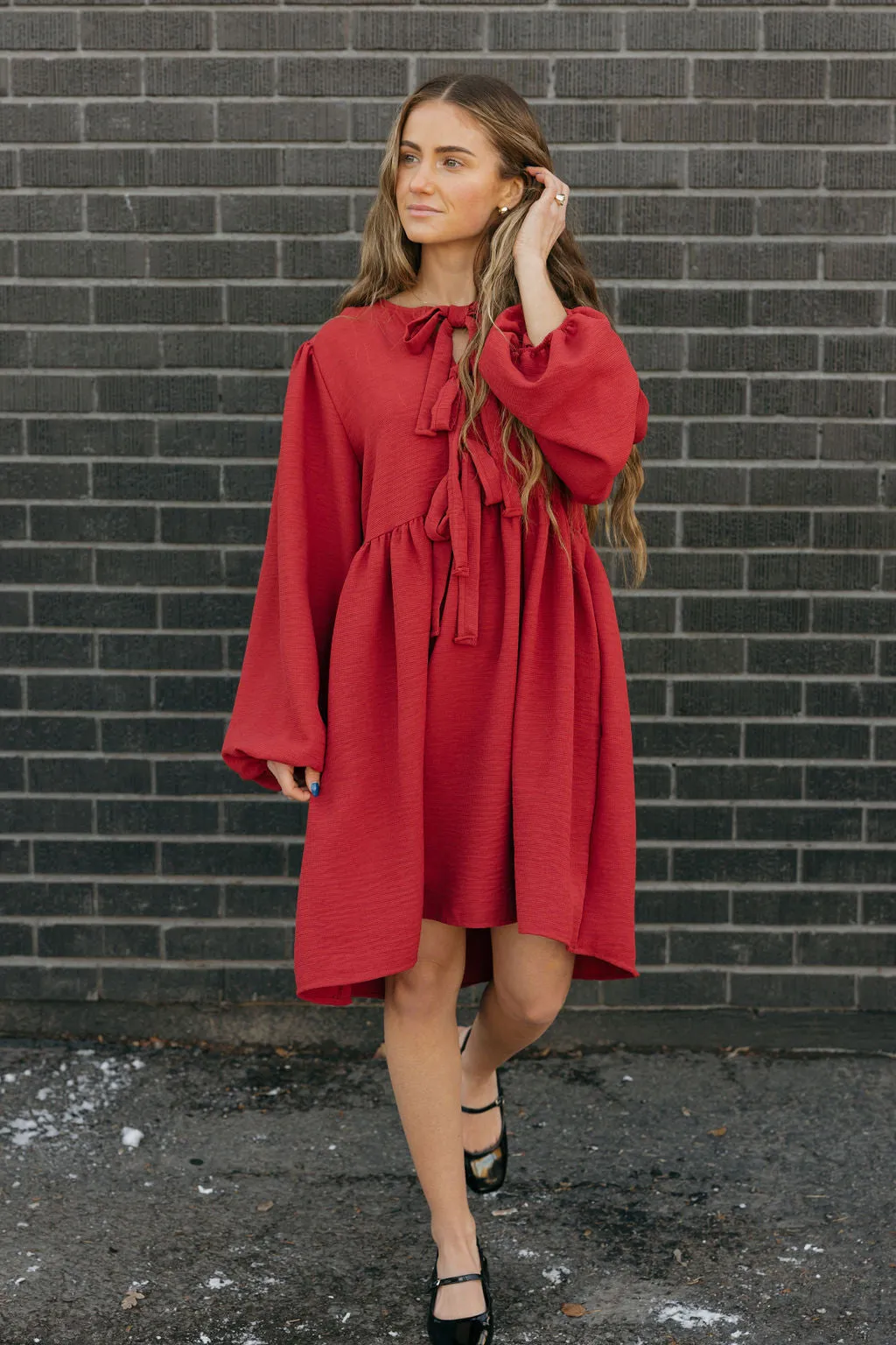 Lydia Dress-Red