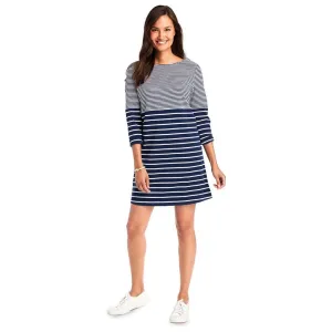 Mixed Stripe Long-Sleeve Knit Dress - Size XS