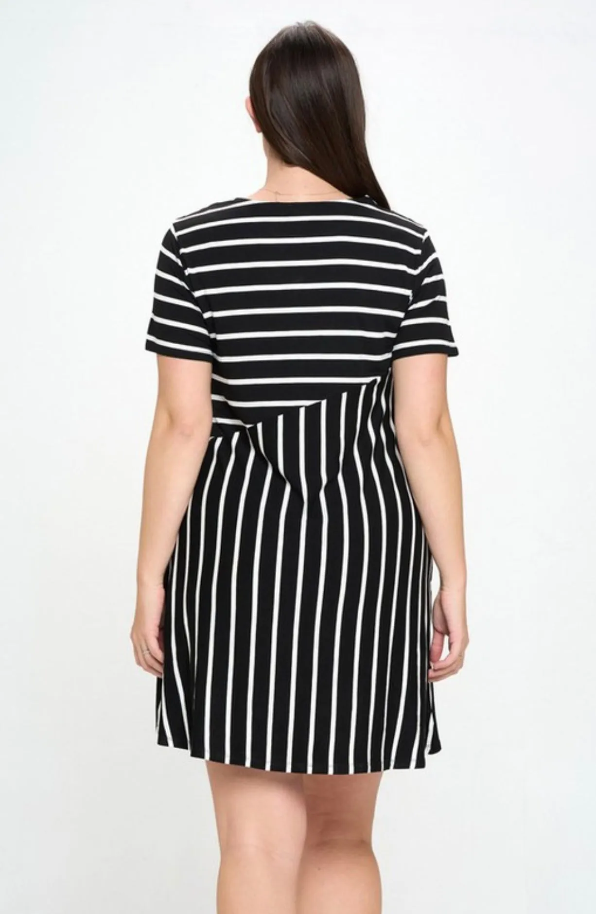 Multidirectional Lined Dress