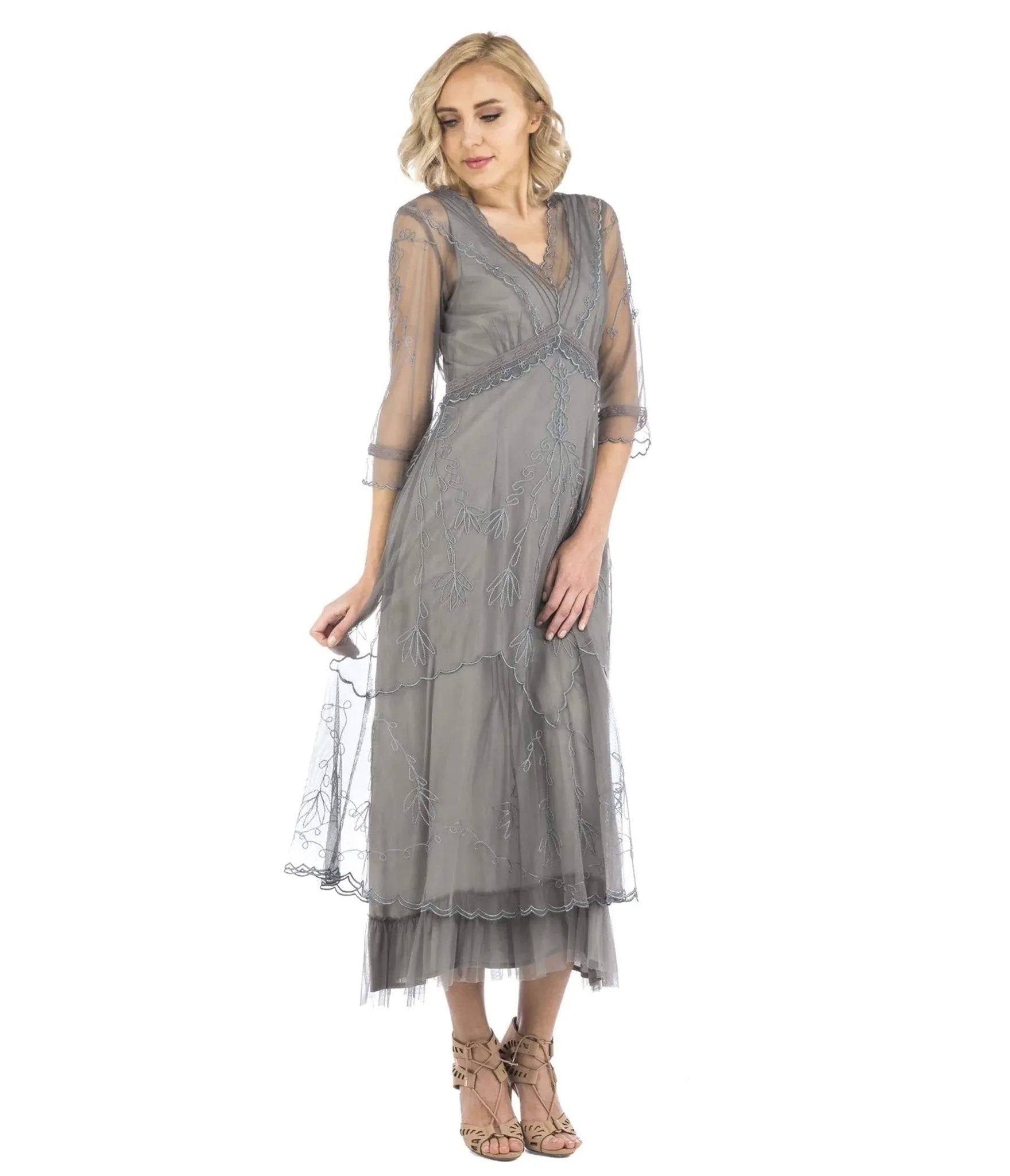 Nataya 1920s Style Smoke Flapper Dress