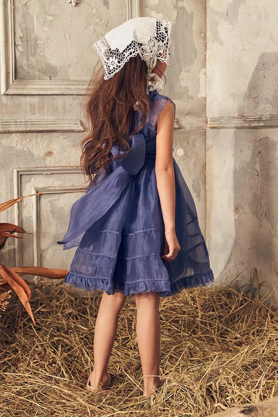 Nellystella Flora Girls Dress - Venture Violet