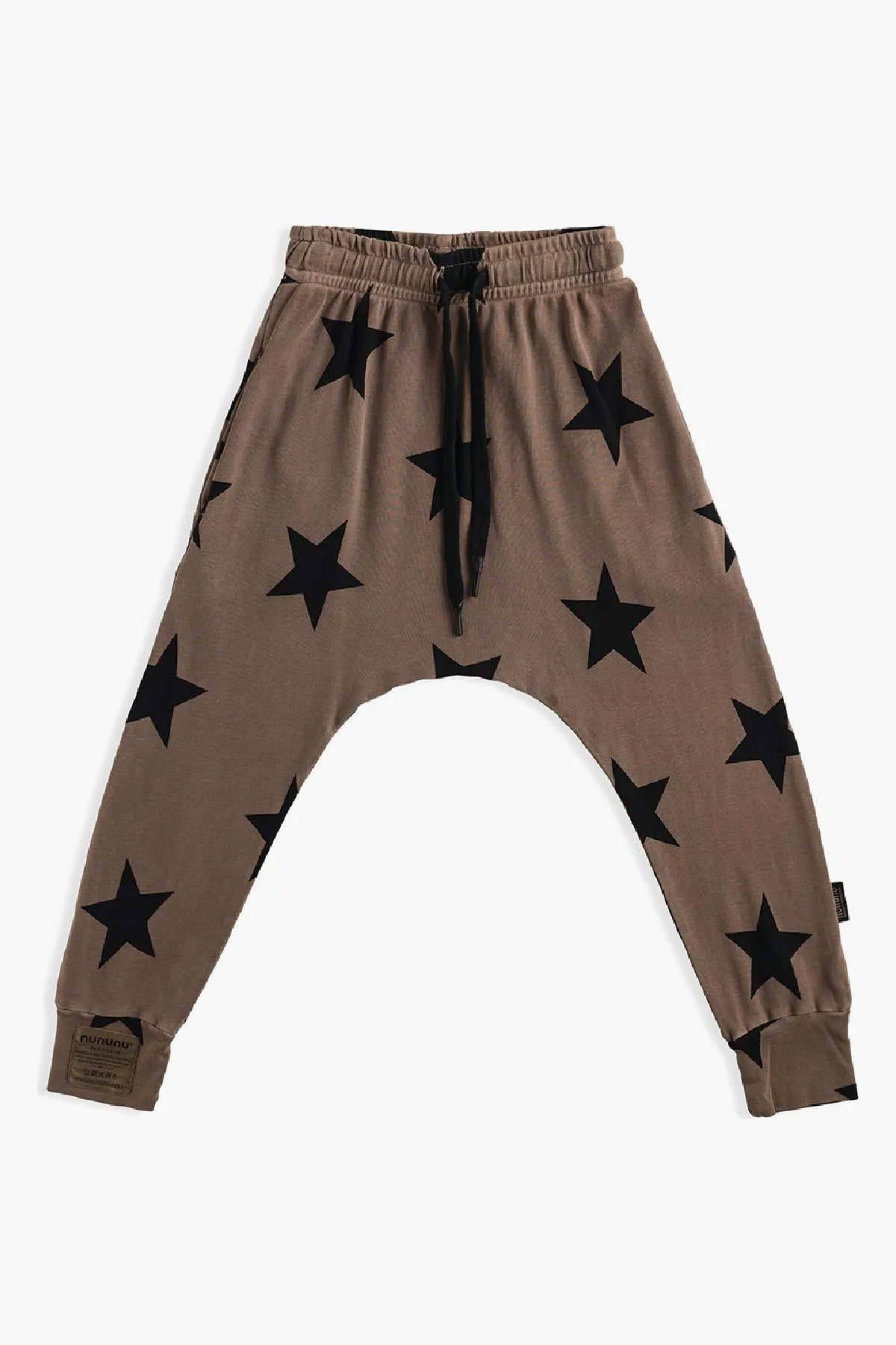 Nununu Star Baggy Kids Pants - Earth Brown