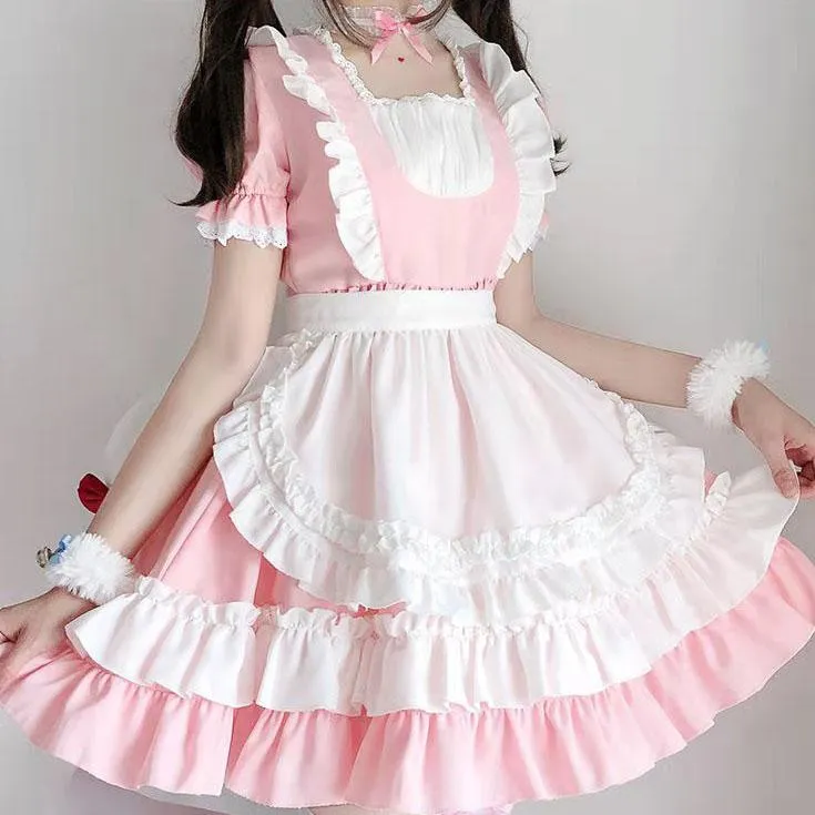 Pink Classic Maid Dress SD00090