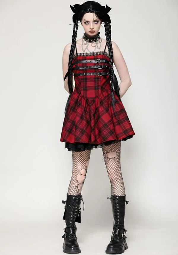 Playful Punk Red Rock | DRESS