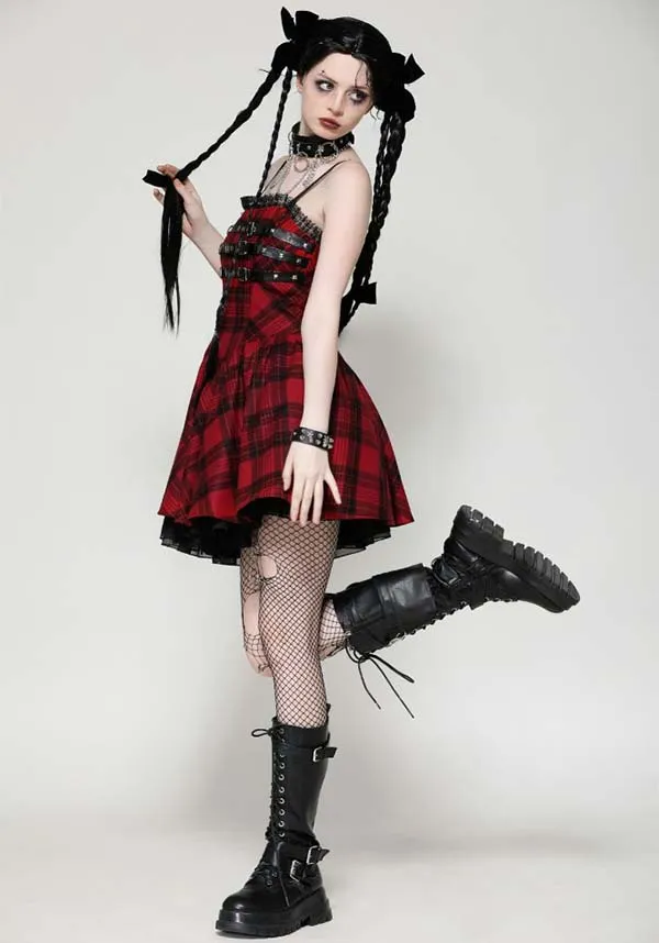 Playful Punk Red Rock | DRESS