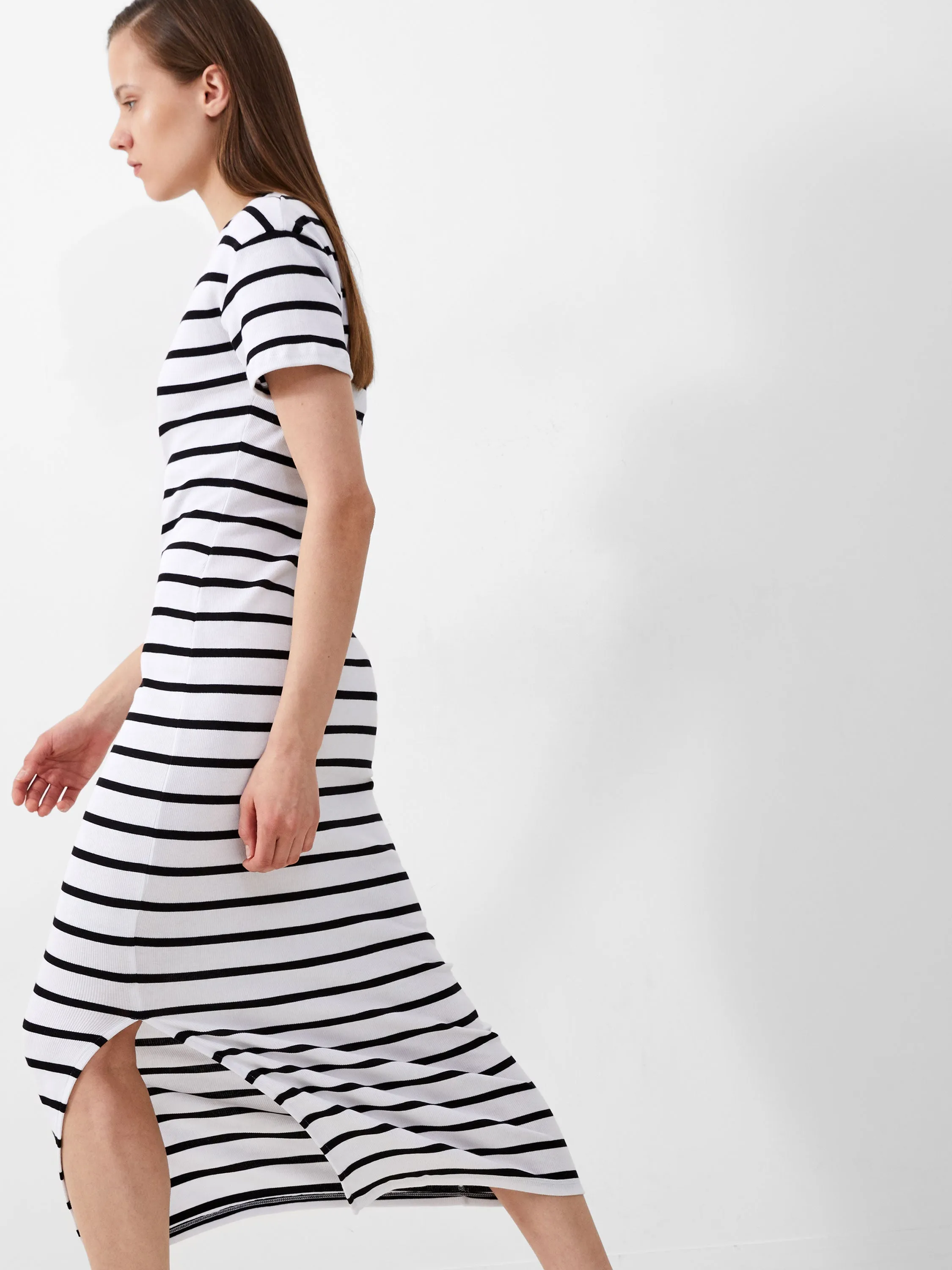 Rassia Stripe Midi Dress