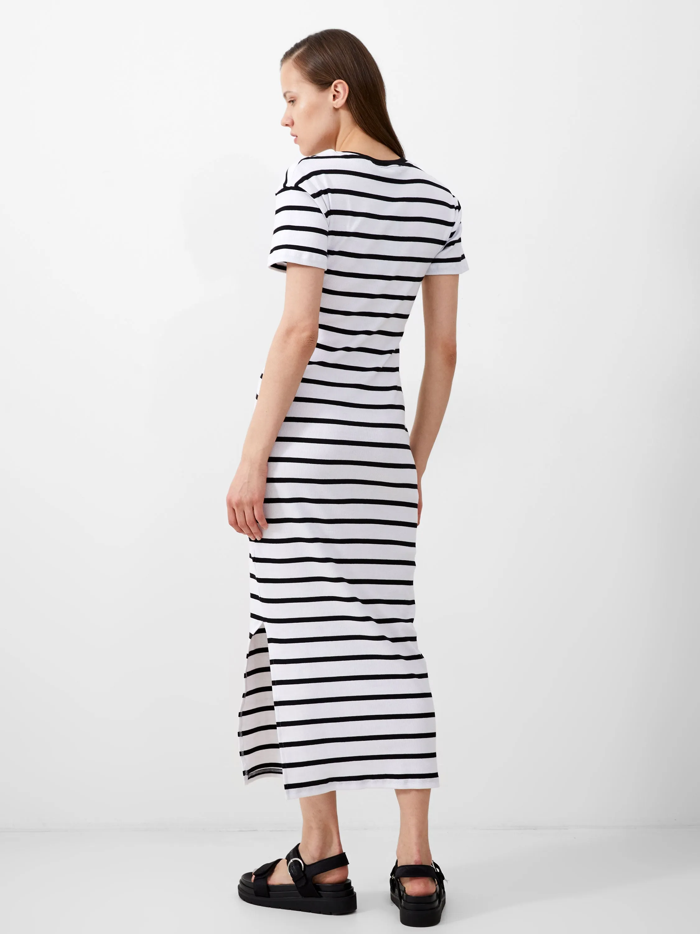 Rassia Stripe Midi Dress