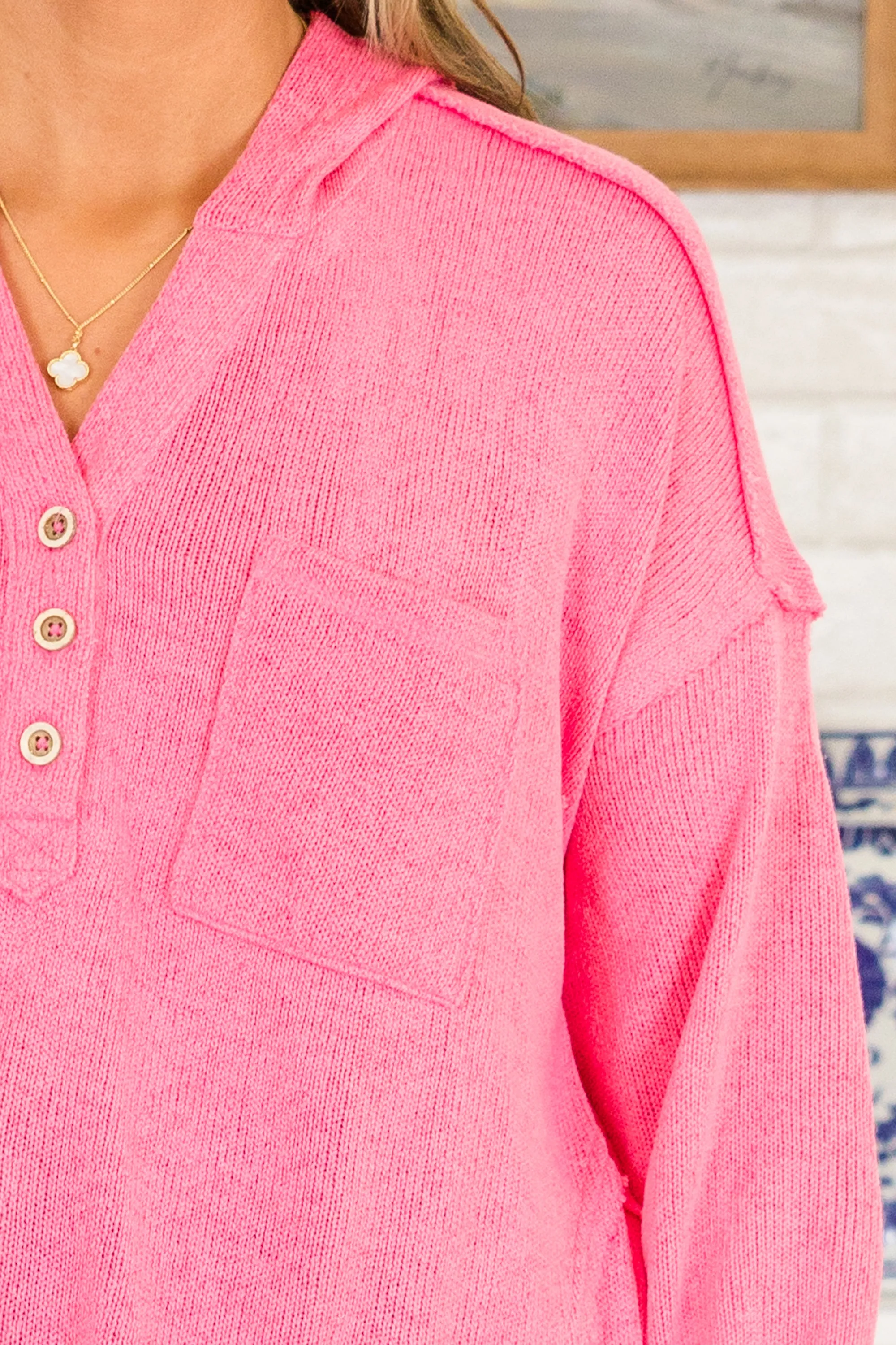 Retreat Pullover, Pink