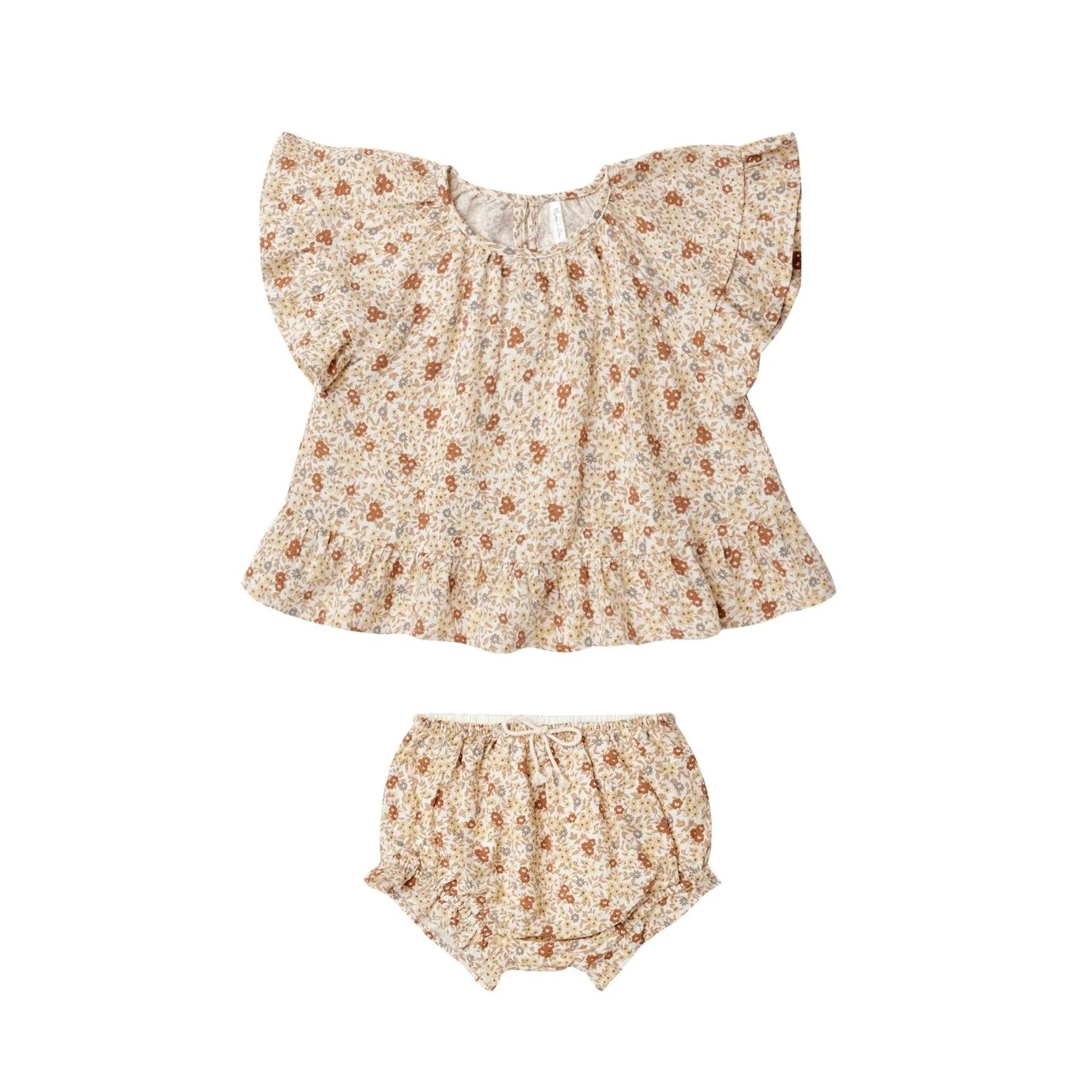 Rylee   Cru Butterfly Top and Bloomer Set - Flower Field