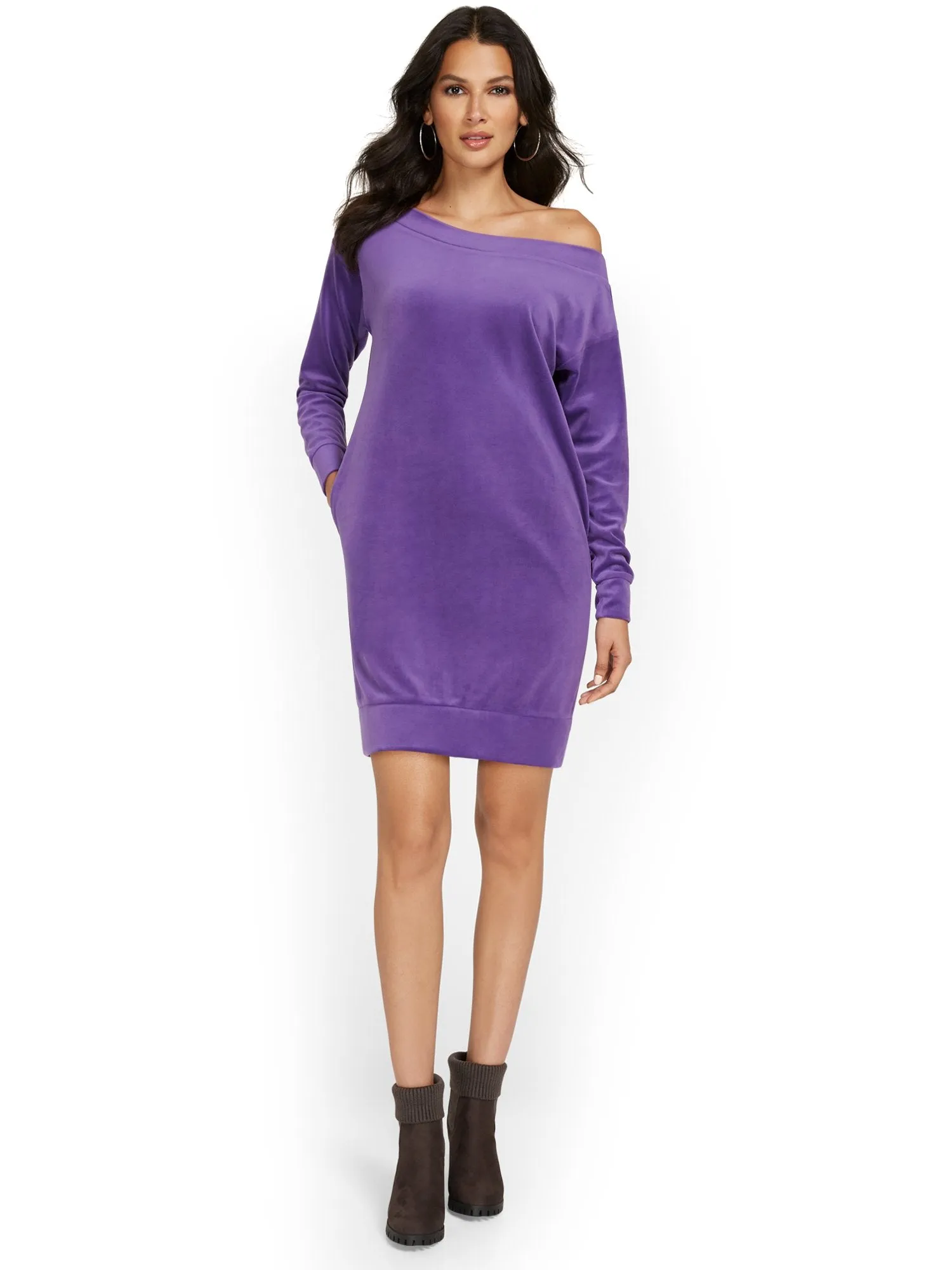 Slouchy Velour Dress - Dreamy Velour Collection