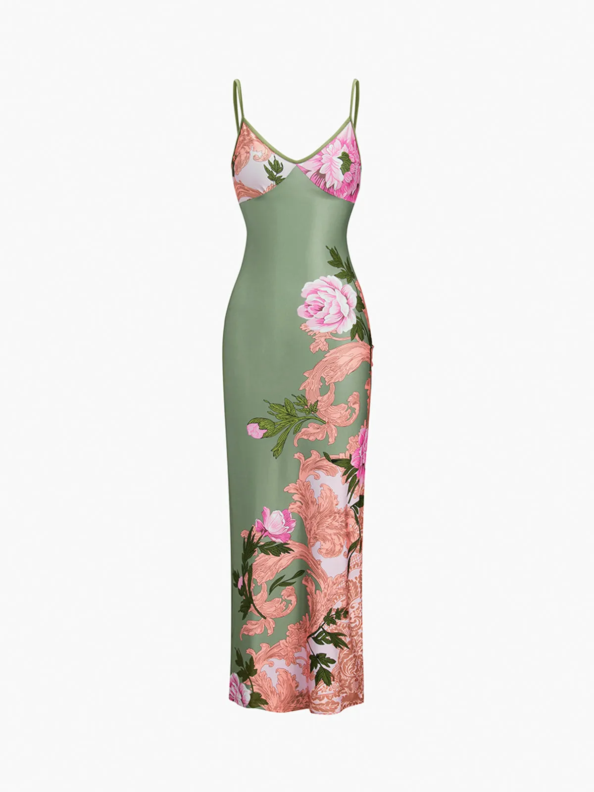 Summer Floral Graceful Long Dress