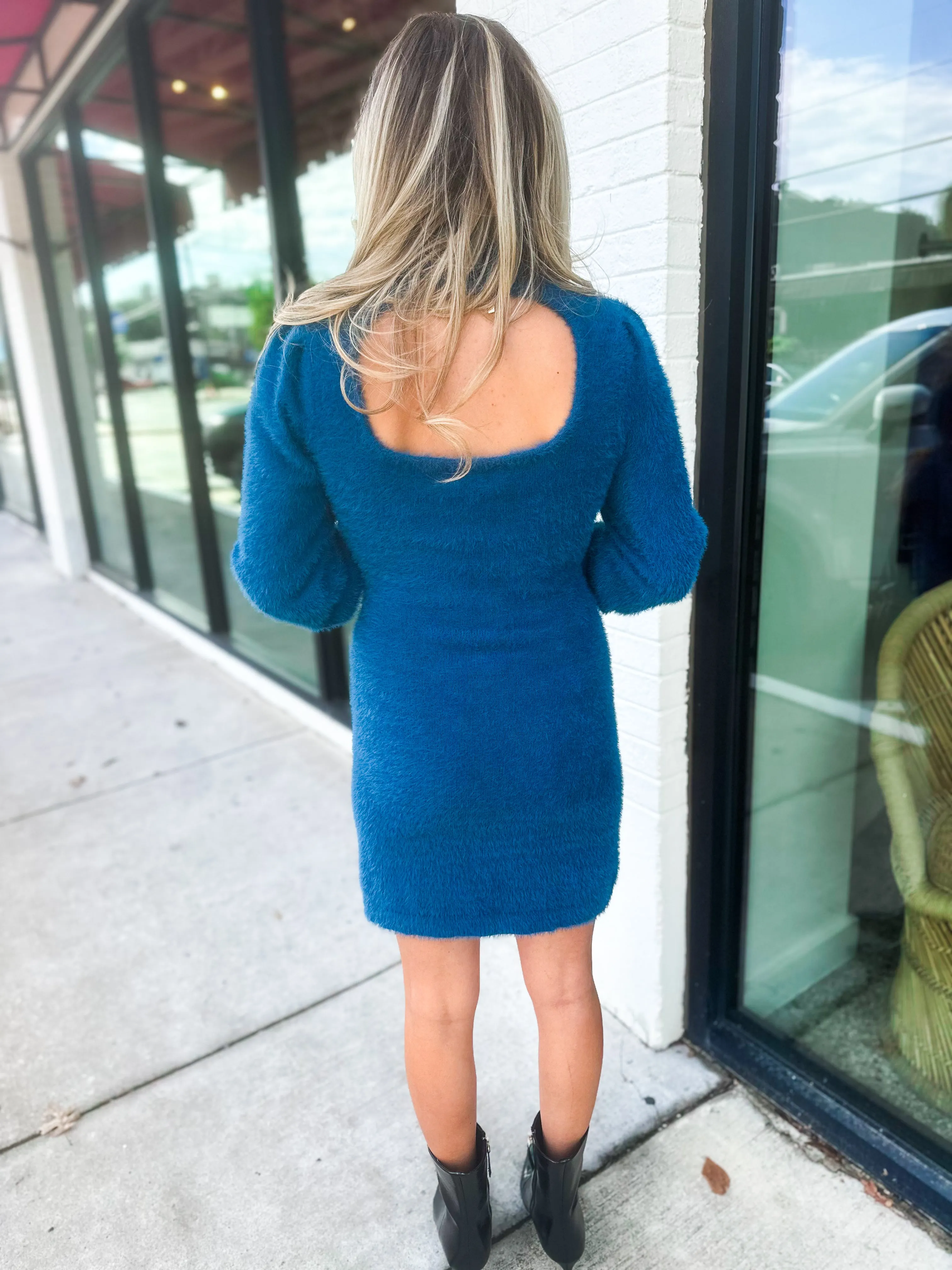 Victoria Scoop Back Mini Dress