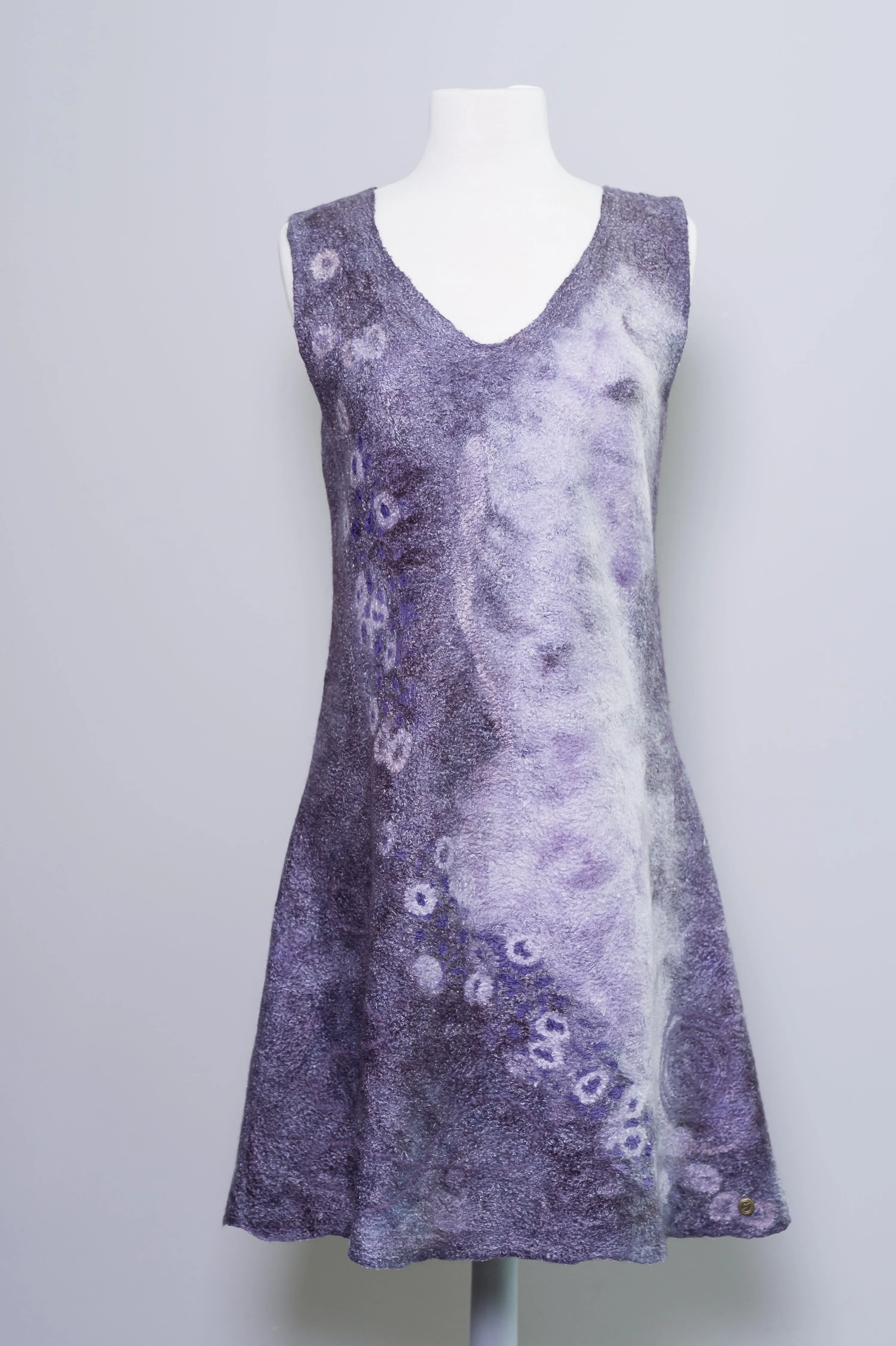 Violet Cascade Dress