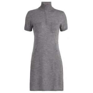 Womens Merino Wool Pocket Sweater Dress Heather Grey - SS24